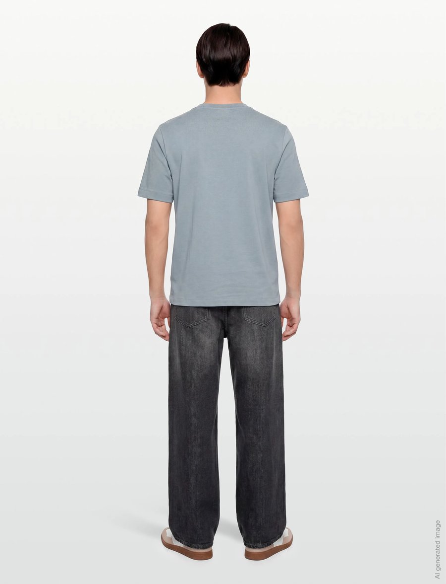 Mos Mosh Gallery - MMGDarren SS Tee - kortärmade t-shirts - flint stone - 4