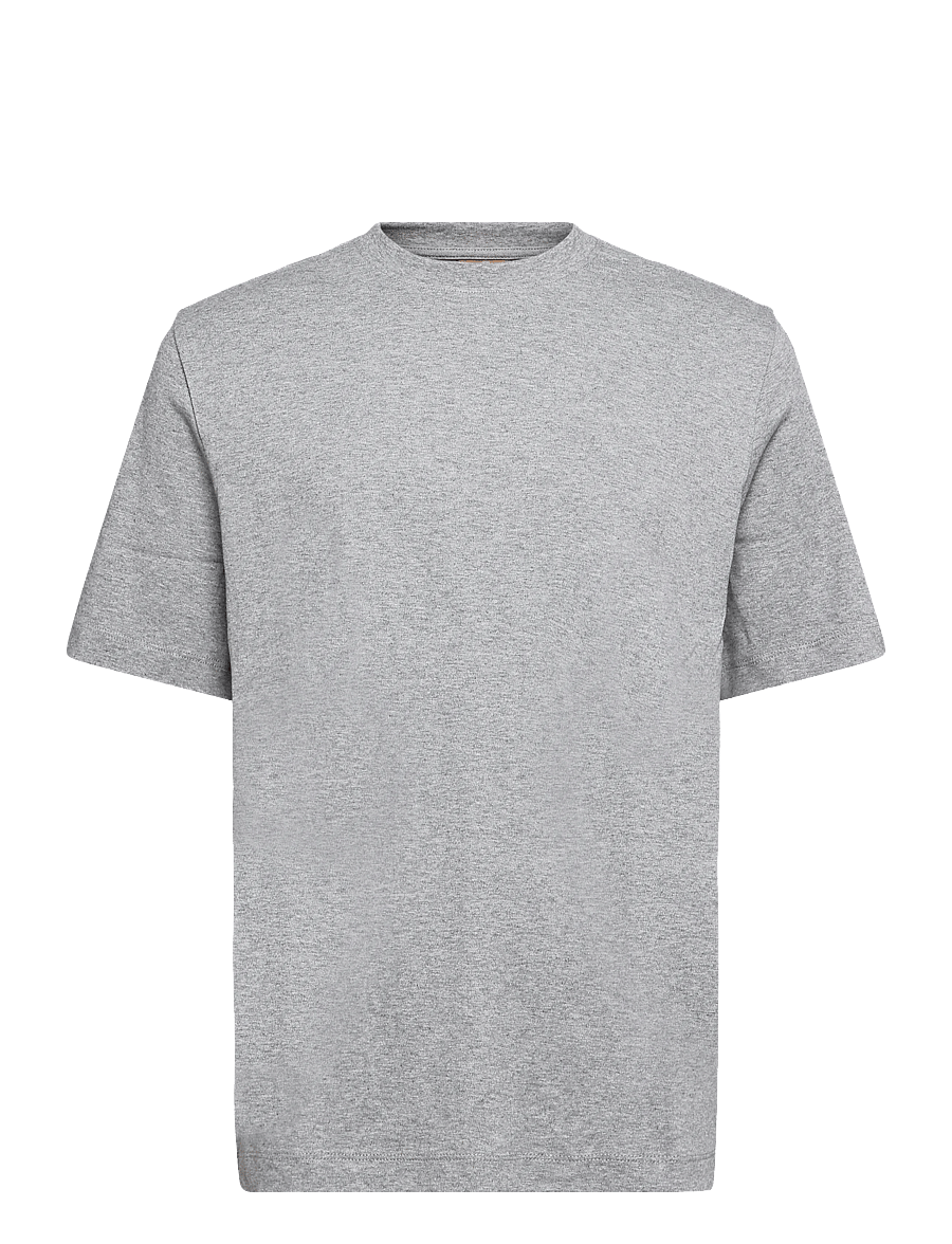 Mos Mosh Gallery - MMGDarren SS Tee - short-sleeved t-shirts - grey melange - 0