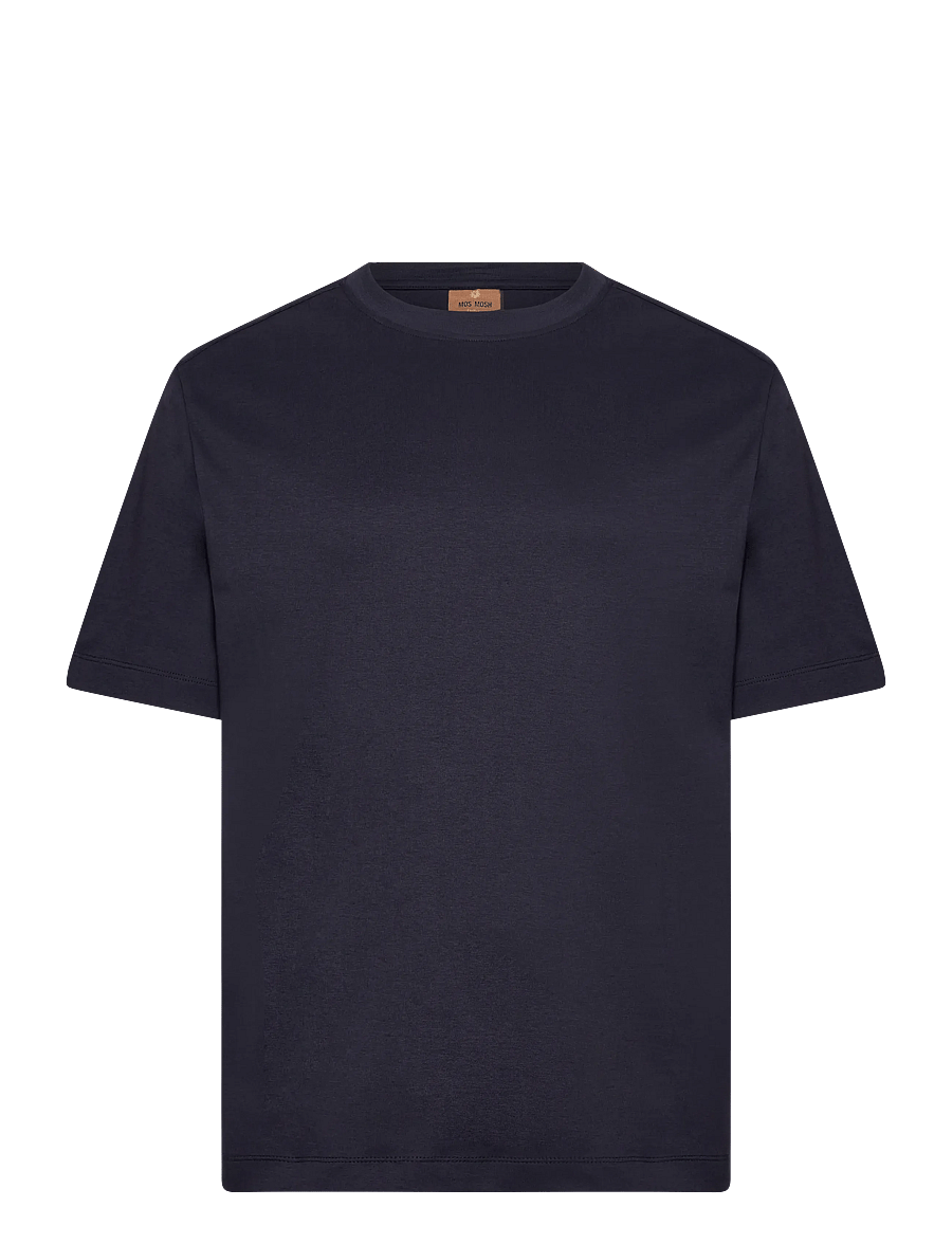 Mos Mosh Gallery - MMGDarren SS Tee - kurzärmelige t-shirts - navy - 0