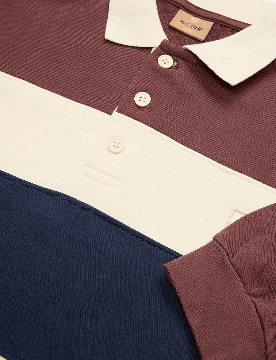 Mos Mosh Gallery - MMGGraham Polo Sweat - poloer i strik med lange ærmer - total eclipse - 2