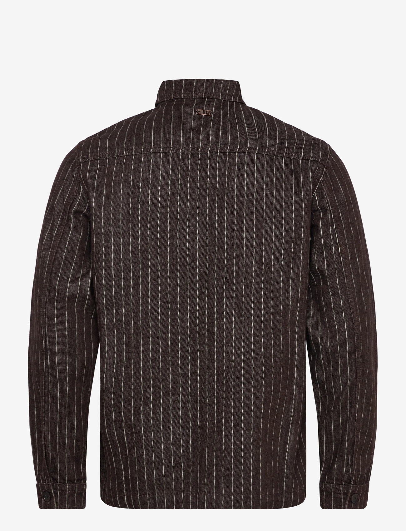 Mos Mosh Gallery - MMGMatteo Brown Stripe Overshirt - shoppa efter tillfälle - chocolate brown - 1