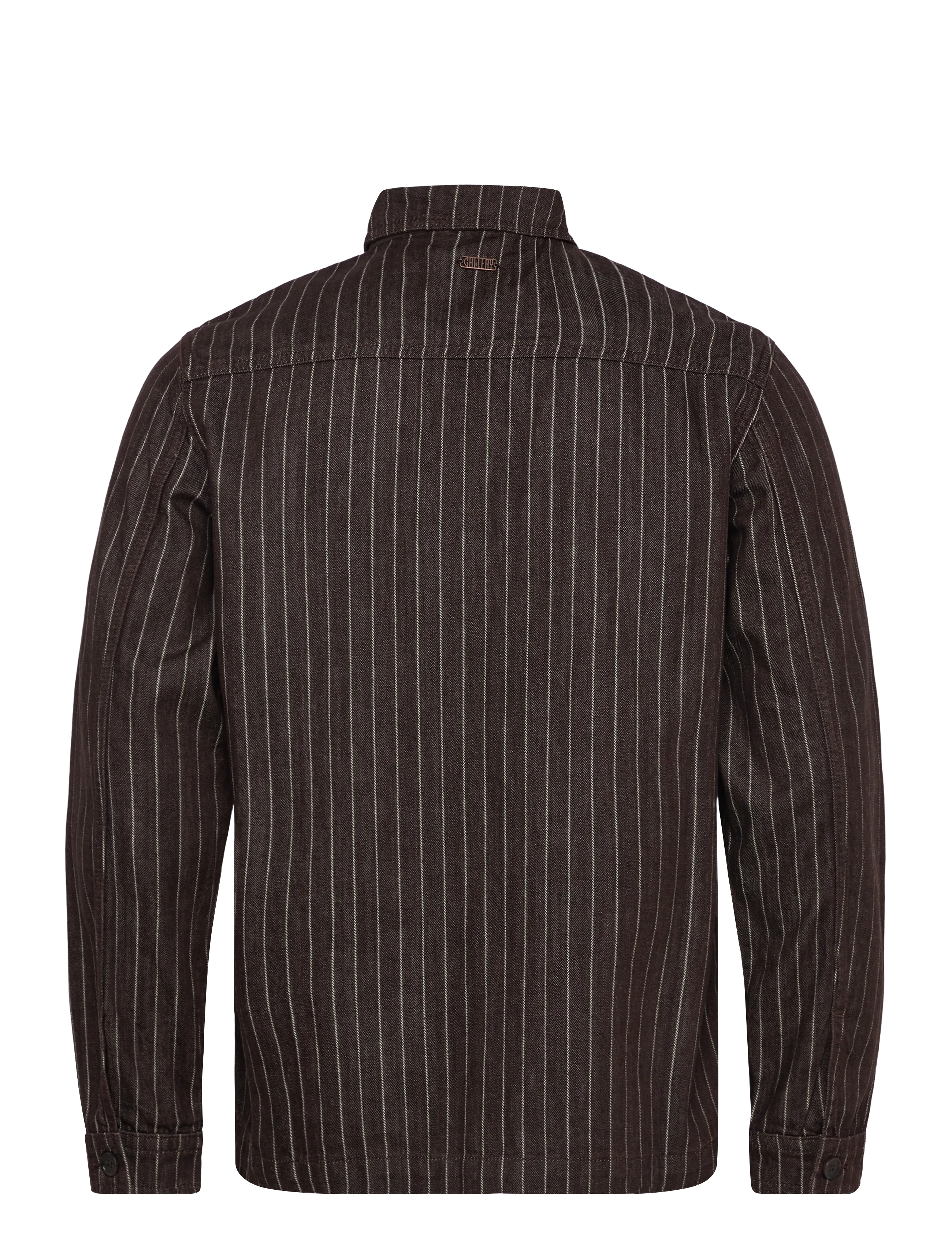 Mos Mosh Gallery - MMGMatteo Brown Stripe Overshirt - chocolate brown - 1