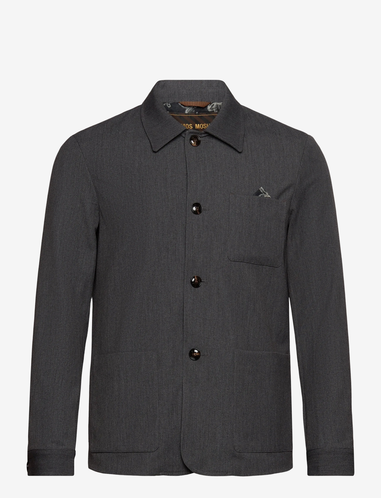 Mos Mosh Gallery - MMGConor Twill Jacket - kerged jakid - grey melange - 0