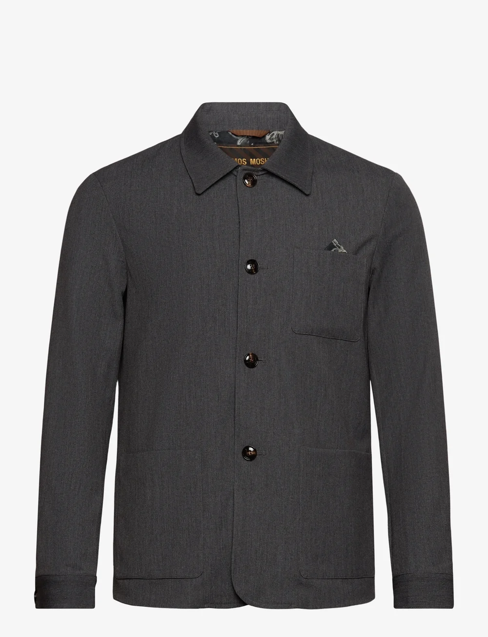 Mos Mosh Gallery - MMGConor Twill Jacket - herfstjassen - grey melange - 0