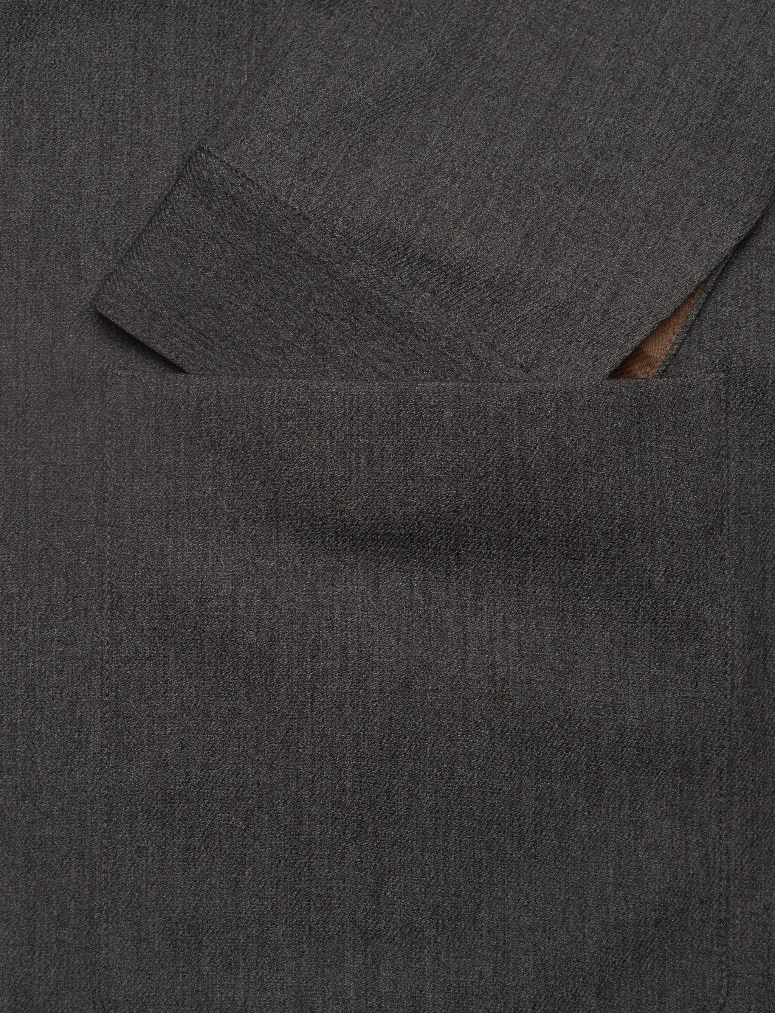 Mos Mosh Gallery - MMGConor Twill Jacket - frühlingsjacken - grey melange - 3