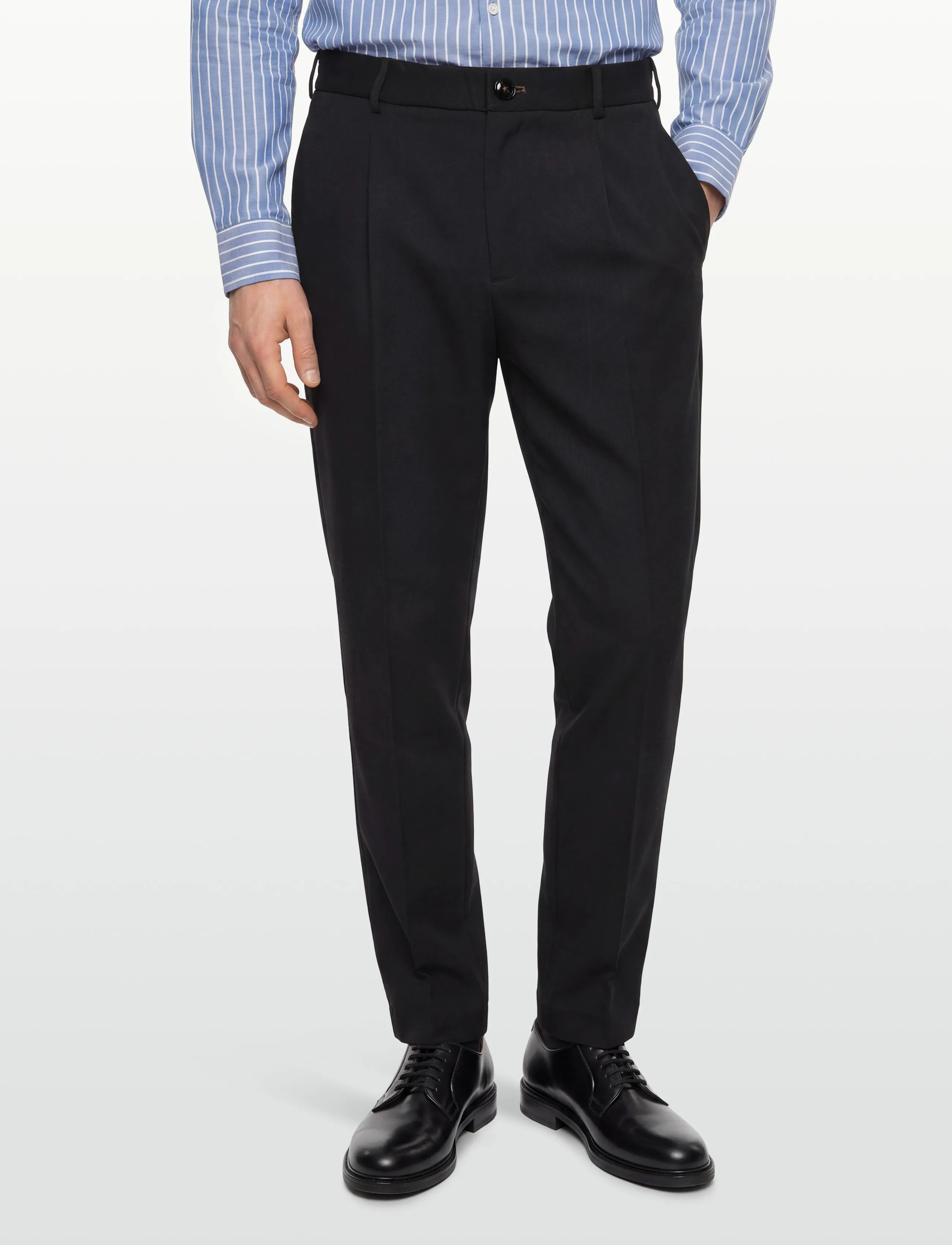 Mos Mosh Gallery - MMGConor Twill Pant - casual byxor - black - 2