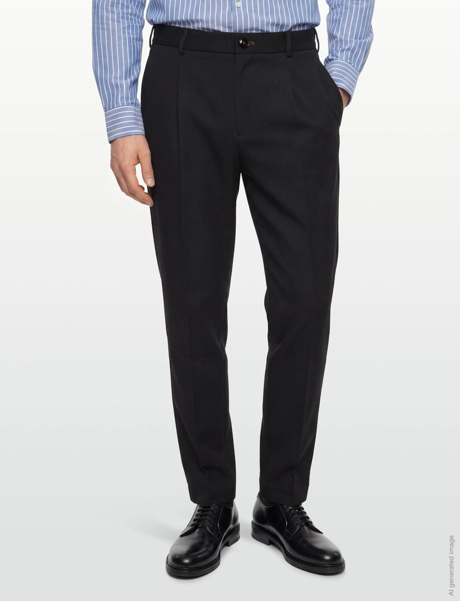 Mos Mosh Gallery - MMGConor Twill Pant - vabaajapüksid - black - 3