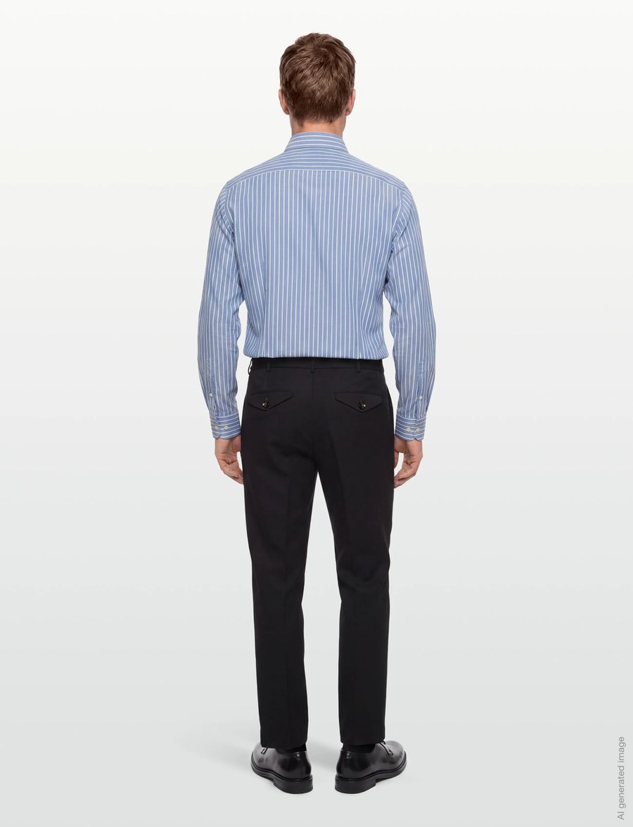 Mos Mosh Gallery - MMGConor Twill Pant - vabaajapüksid - black - 4