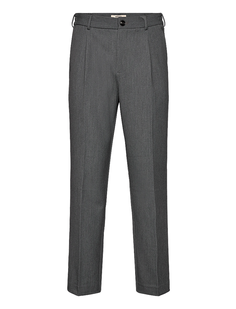 Mos Mosh Gallery - MMGConor Twill Pant - casual bukser - grey melange - 0