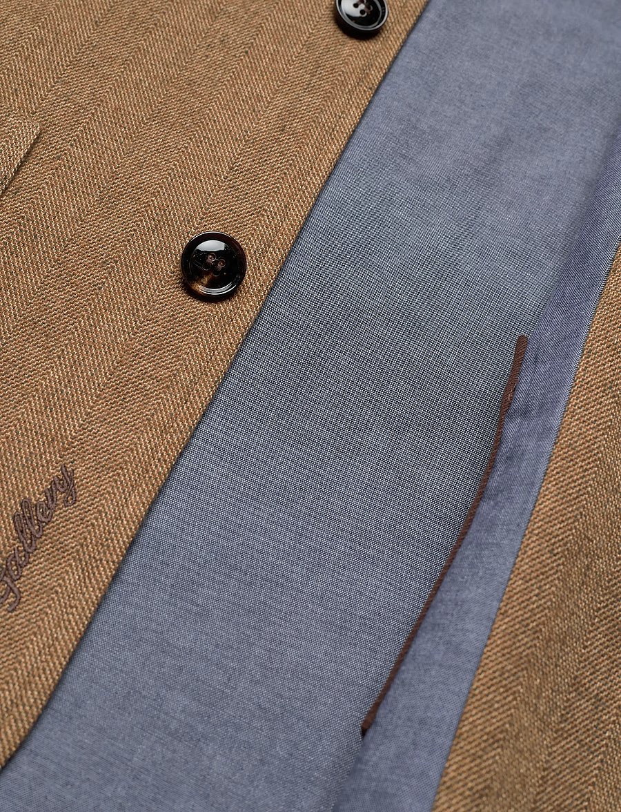 Mos Mosh Gallery - MMGConor Herringbone Jacket - ermine - 4