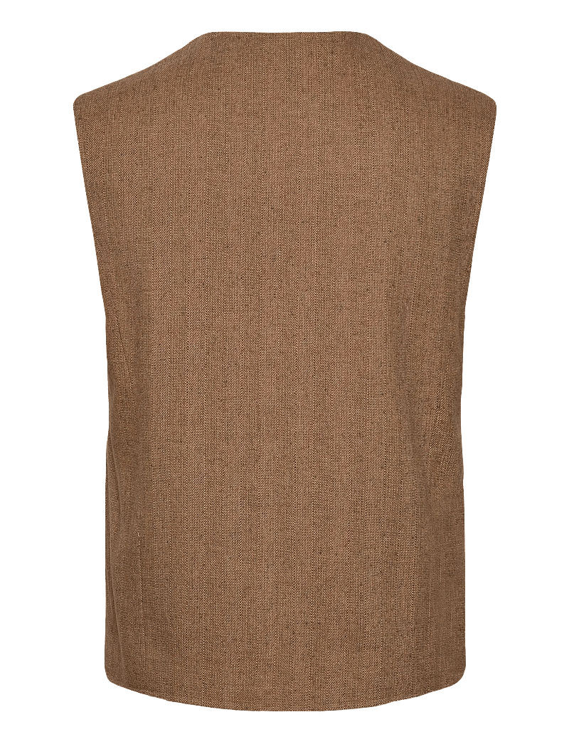 Mos Mosh Gallery - MMGConor Herringbone Waistcoat - Ülikonnavestid - ermine - 1