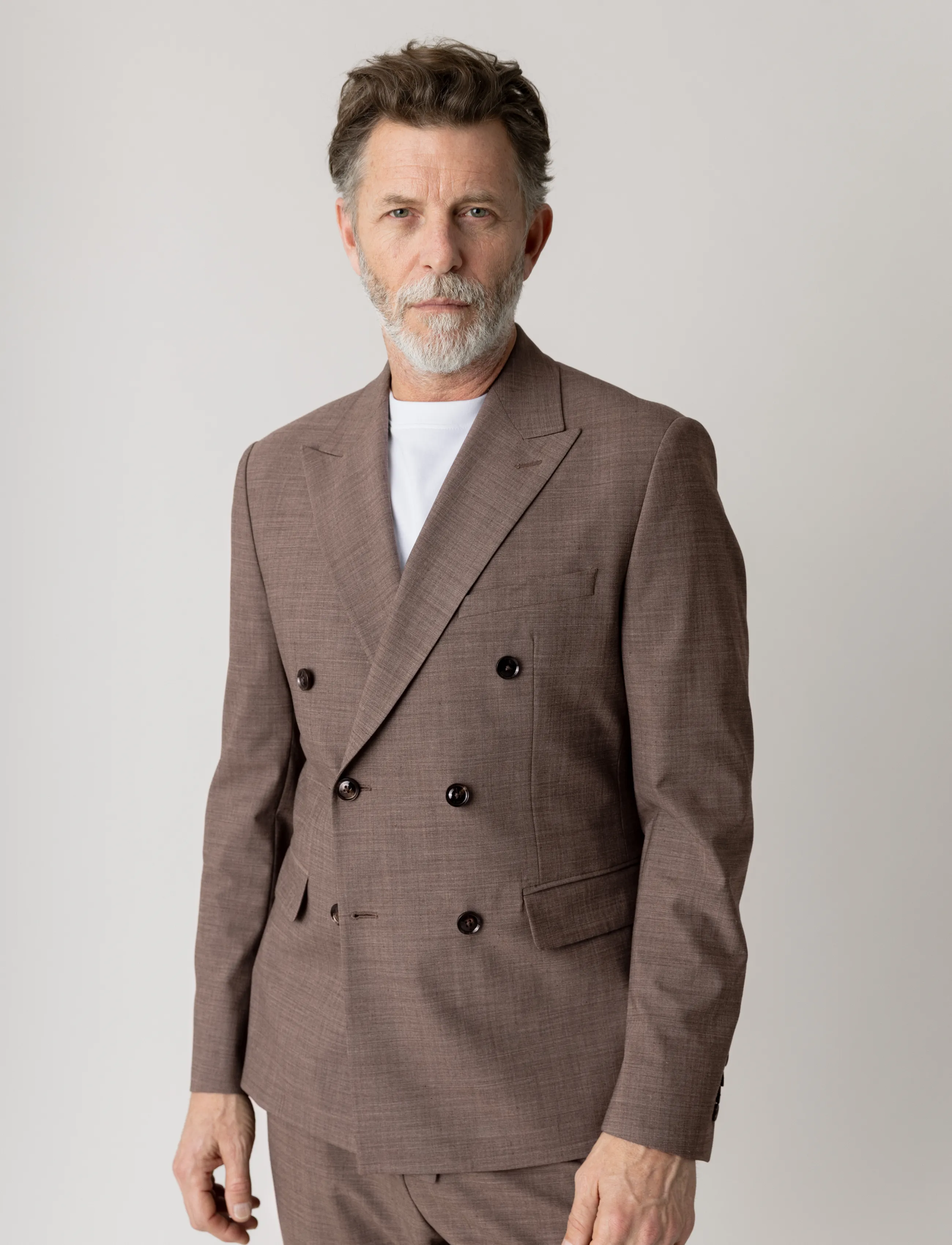 Mos Mosh Gallery - MMGLui Dynamic Luxe DB Blazer - zweireiher - falcon - 2