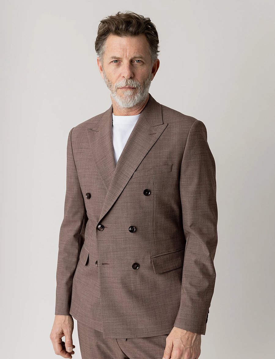 Mos Mosh Gallery - MMGLui Dynamic Luxe DB Blazer - zweireiher - falcon - 2