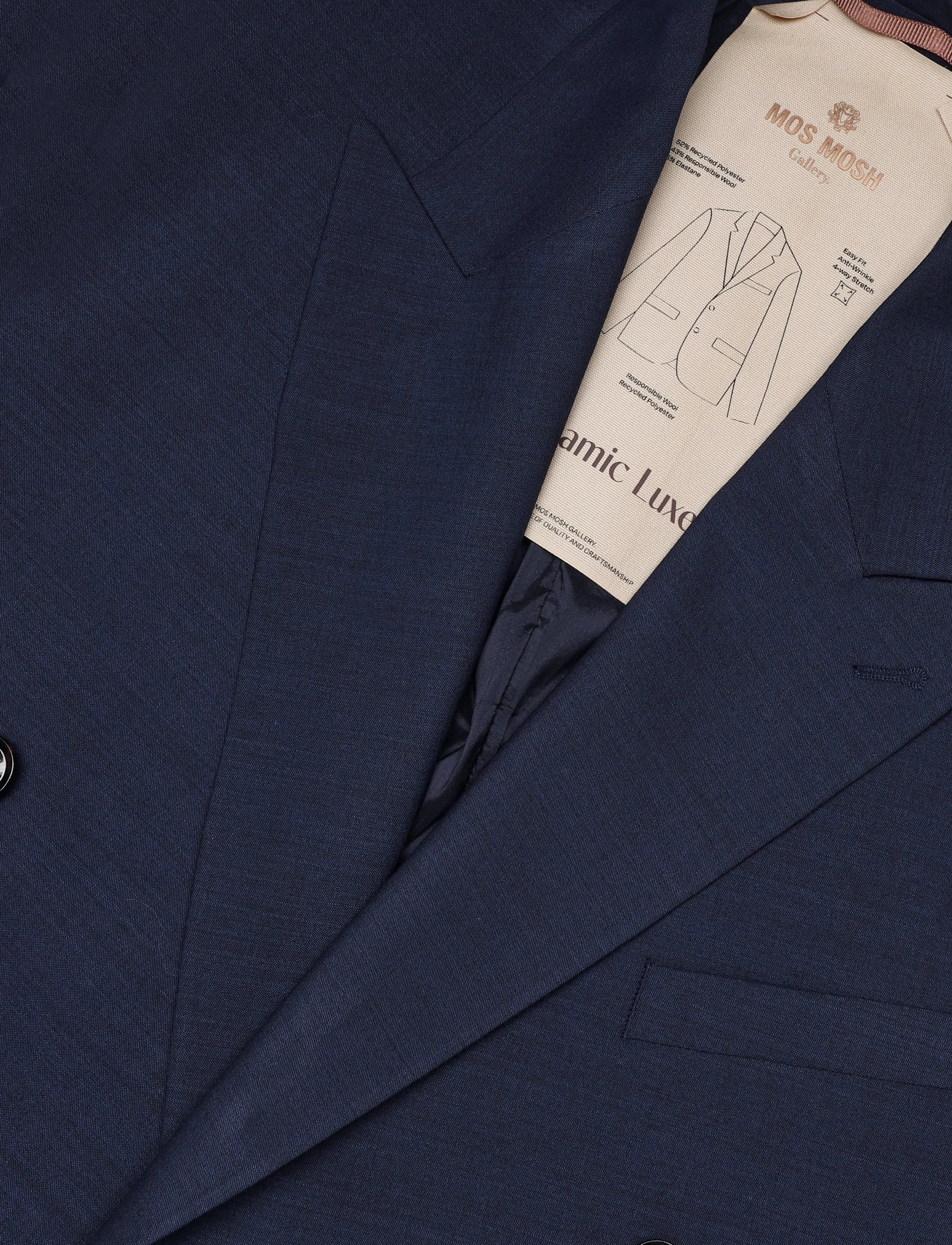 Mos Mosh Gallery - MMGLui Dynamic Luxe DB Blazer - zweireiher - navy - 2