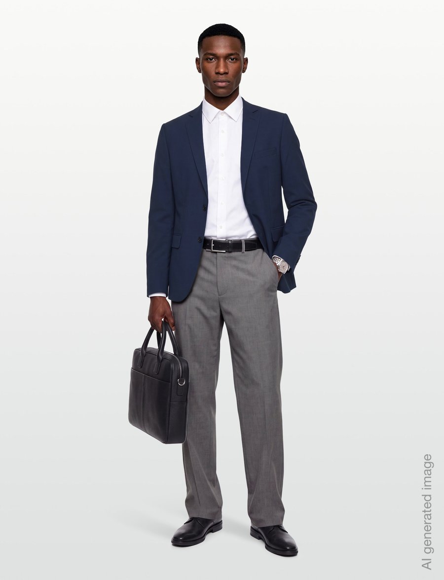 Mos Mosh Gallery - MMGJames Dynamic Luxe Blazer - enkelknäppta kavajer - navy - 0