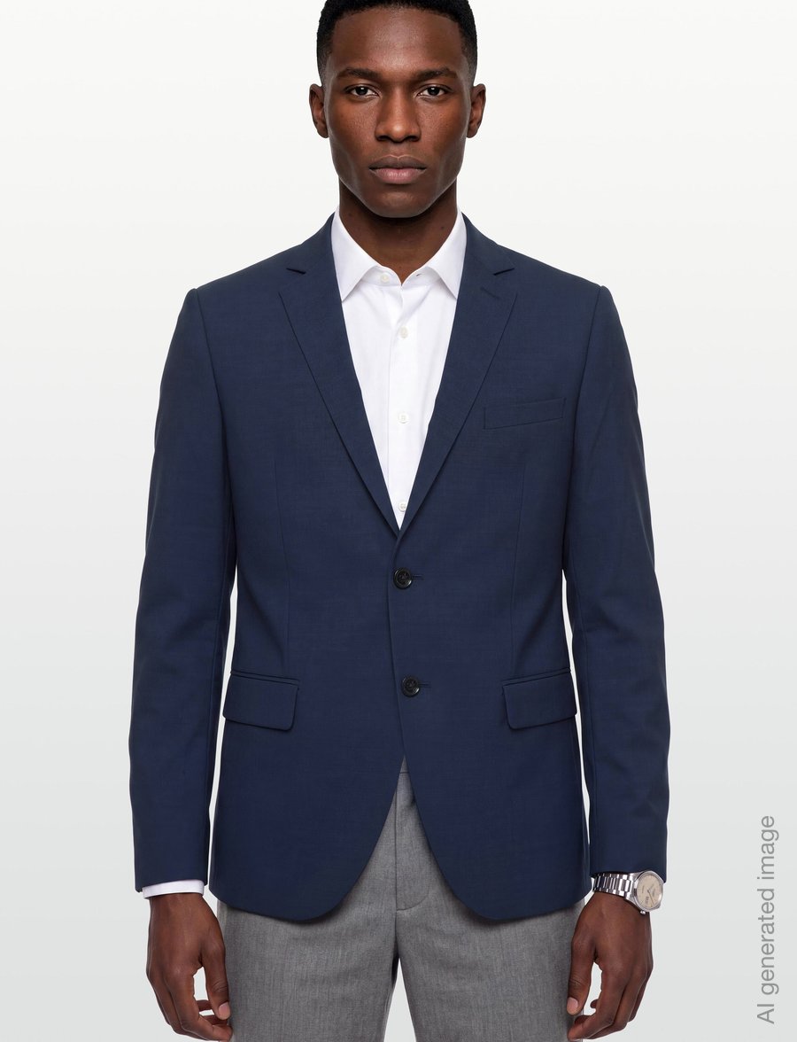 Mos Mosh Gallery - MMGJames Dynamic Luxe Blazer - enkelknäppta kavajer - navy - 3