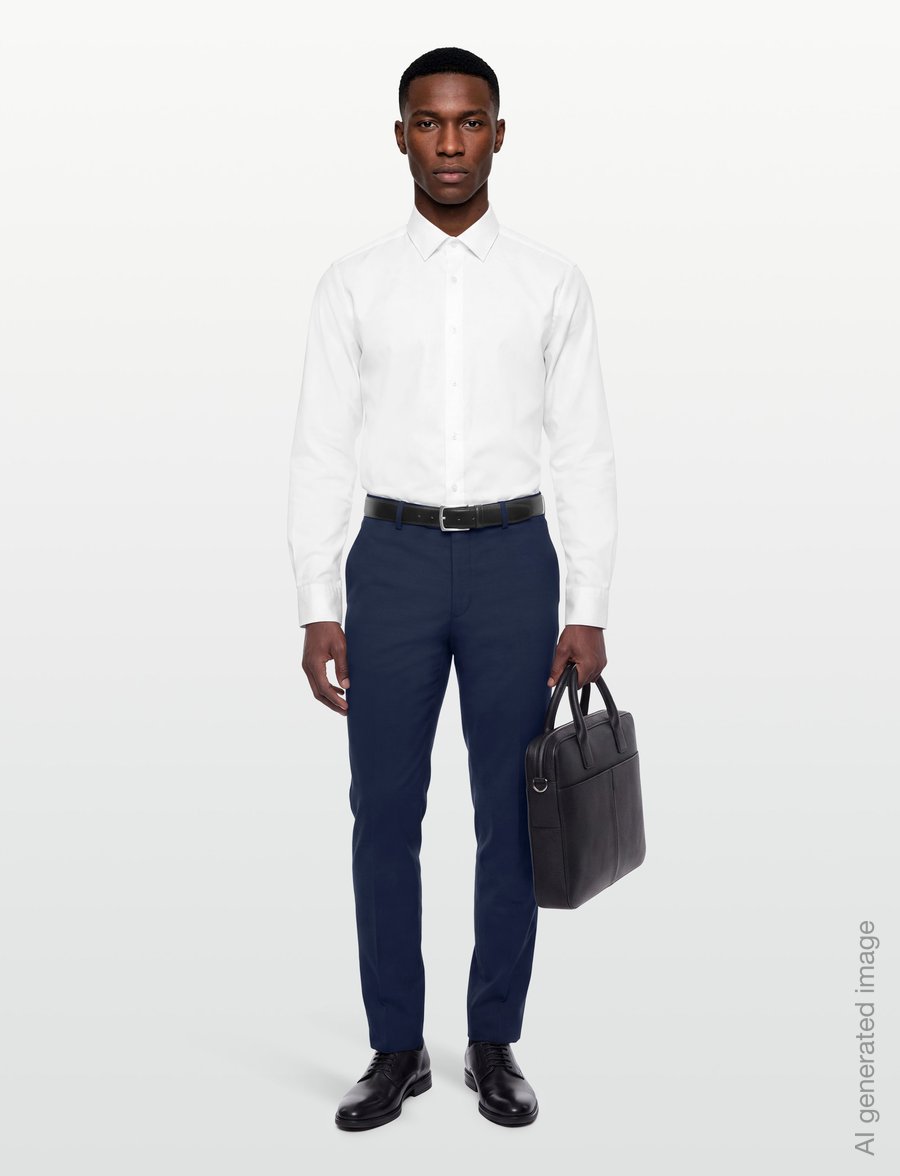 Mos Mosh Gallery - MMGHugh Dynamic Luxe Pant - casual trousers - navy - 0