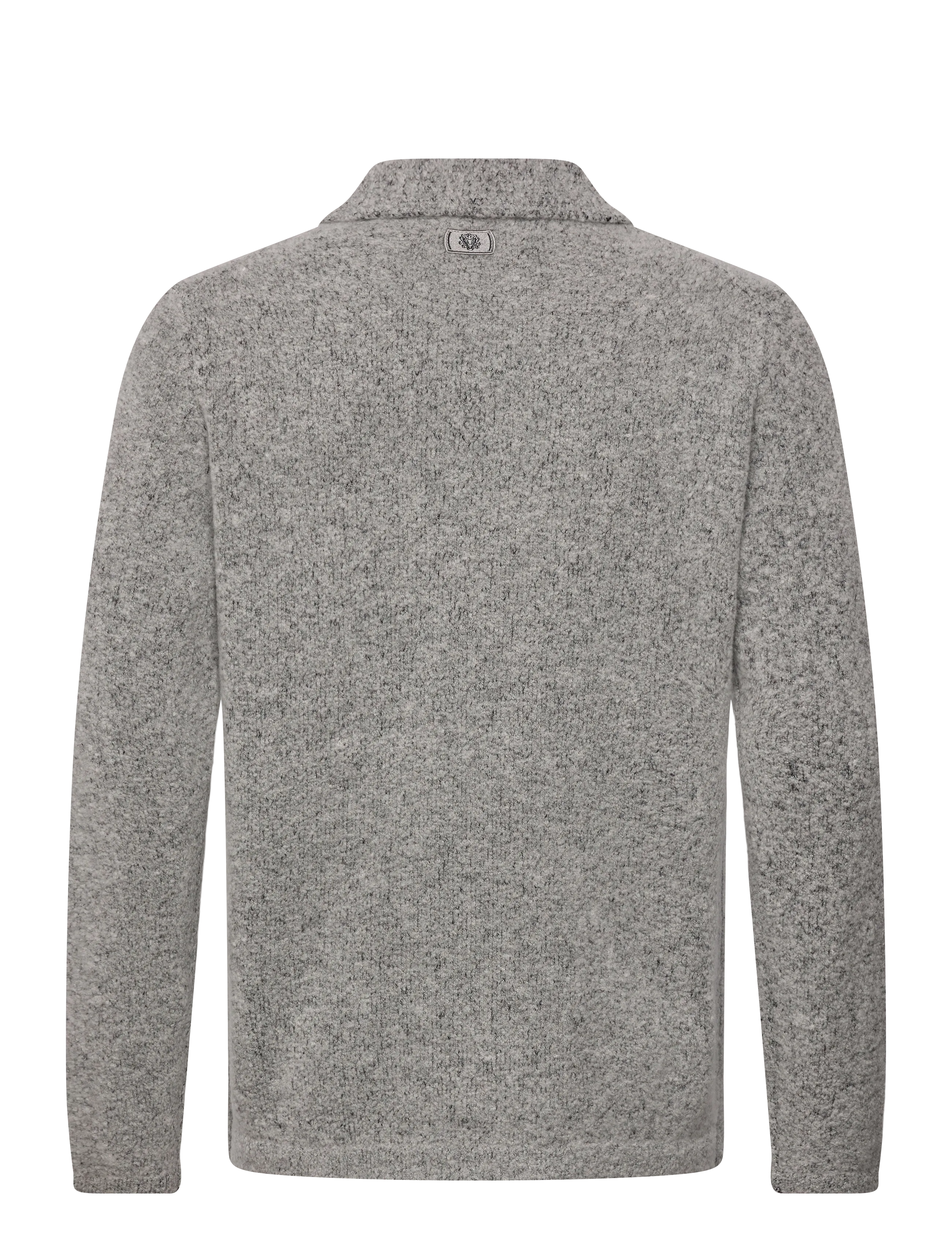 Mos Mosh Gallery - MMGRyan Soft Zip Polo Pullover - herren - light grey - 1
