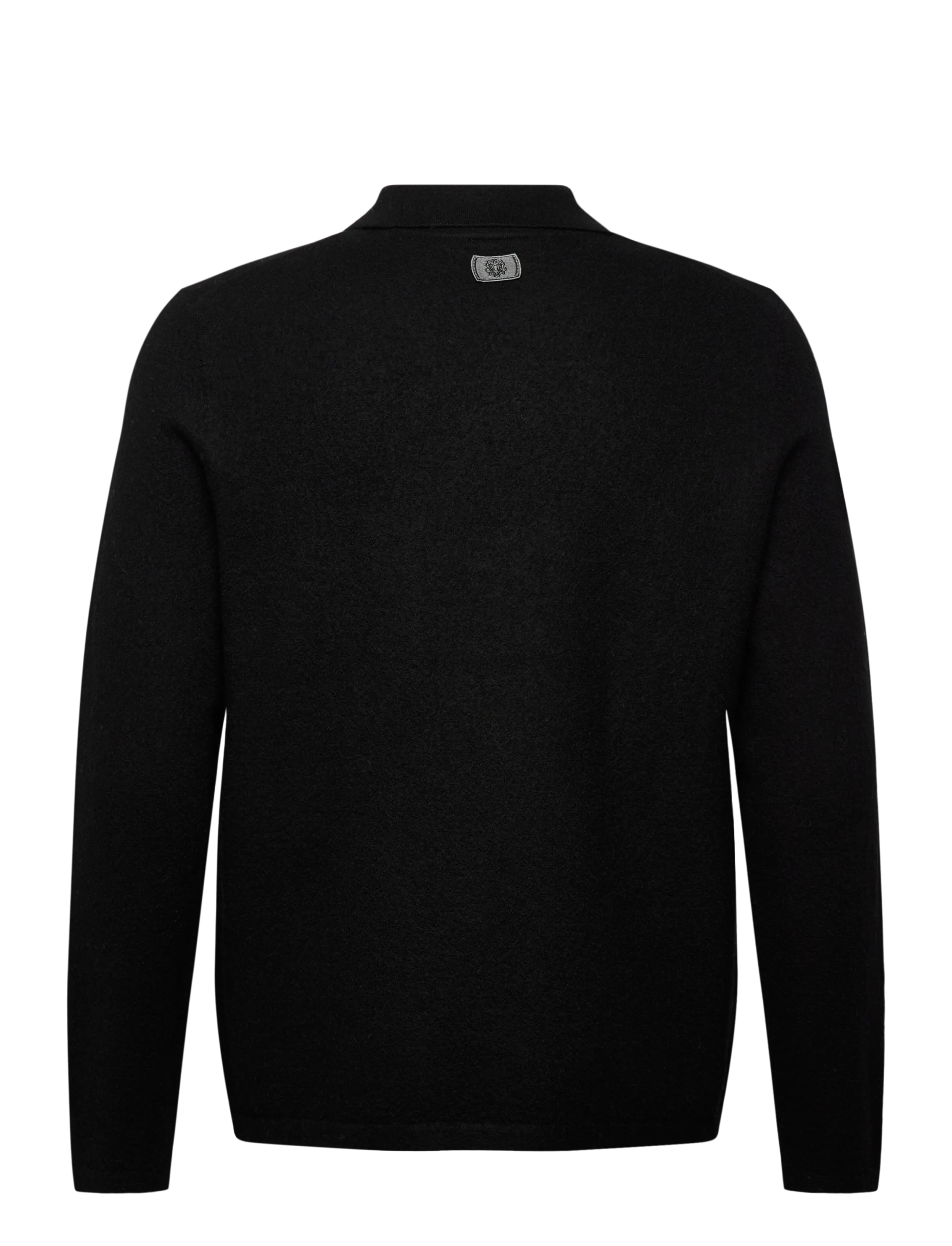 Mos Mosh Gallery - MMGRyan Boil Zip Polo Pullover - half zip jumpers - black - 1
