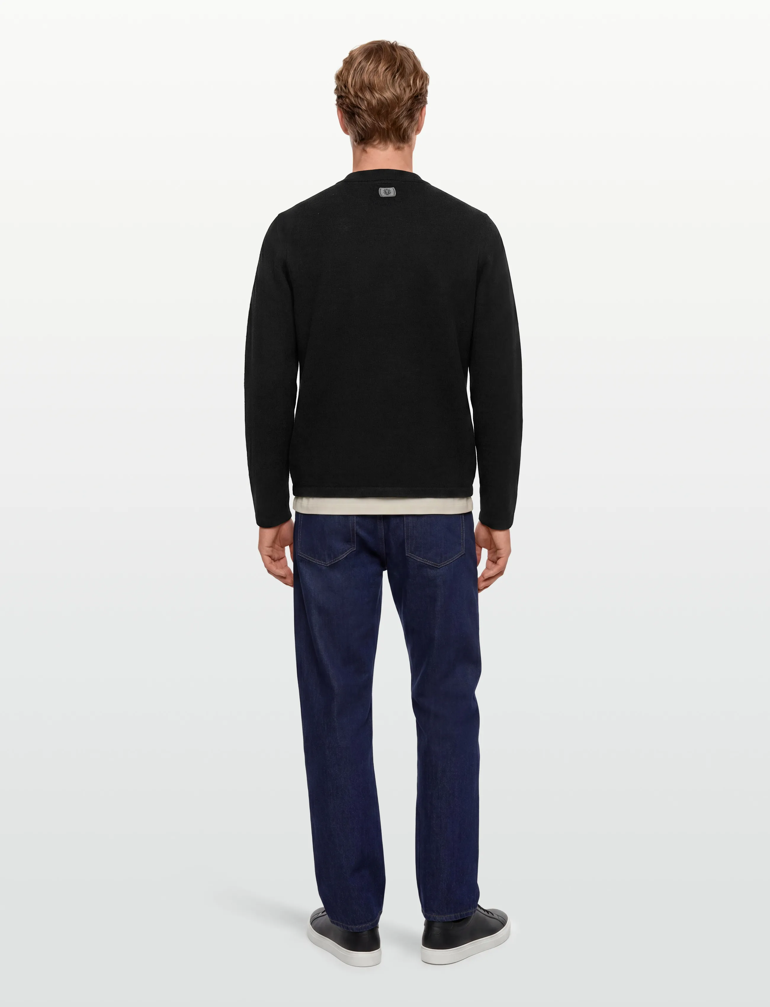 Mos Mosh Gallery - MMGRyan Boil Zip Polo Pullover - half zip-tröjor - black - 4