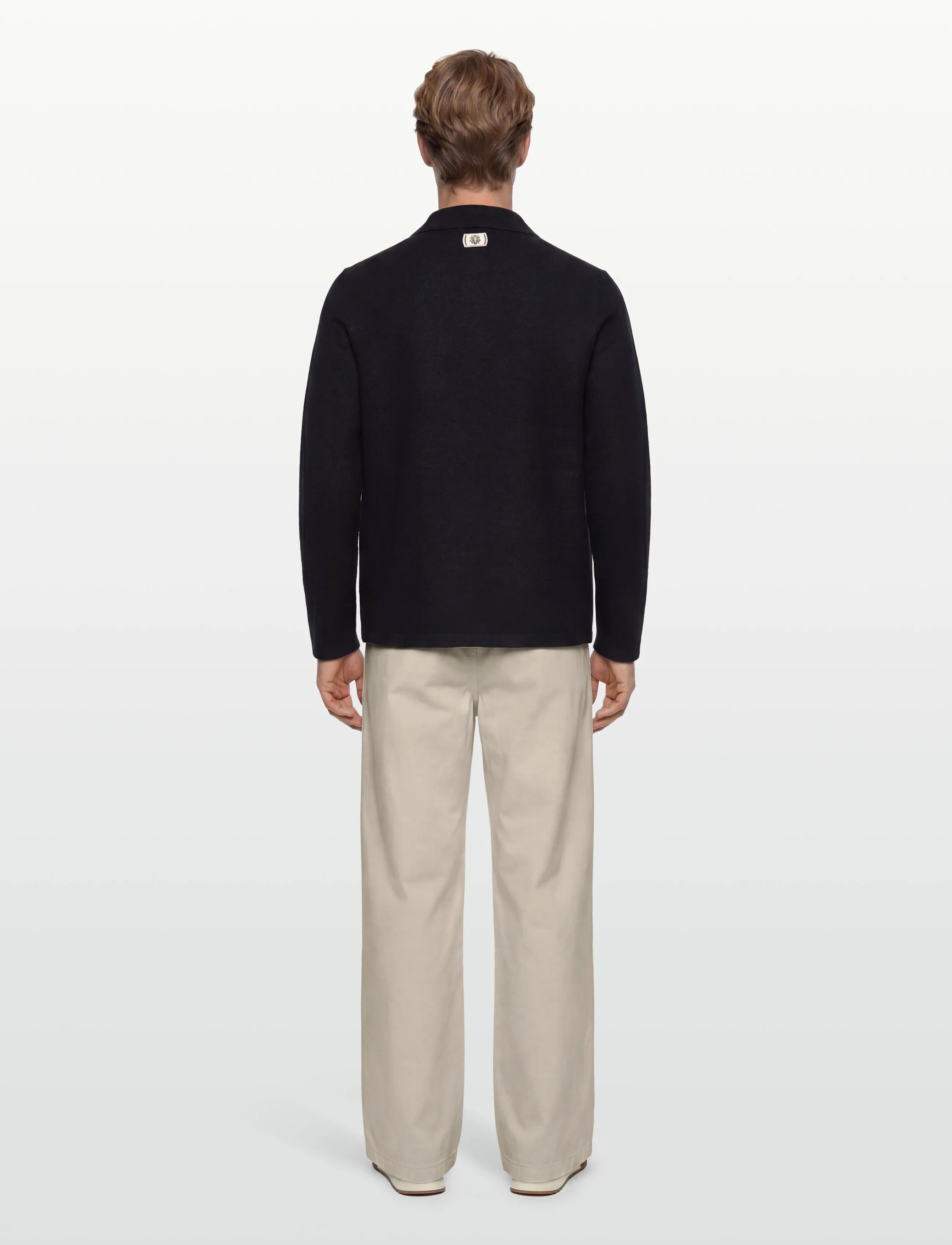Mos Mosh Gallery - MMGRyan Boil Zip Polo Pullover - miesten - salute navy - 4
