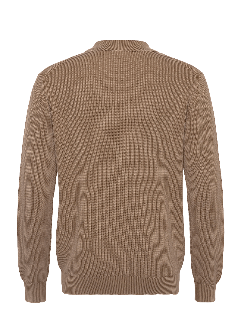 Mos Mosh Gallery - MMGRoyce Zip Polo Knit - stickade pikéer - ermine - 1