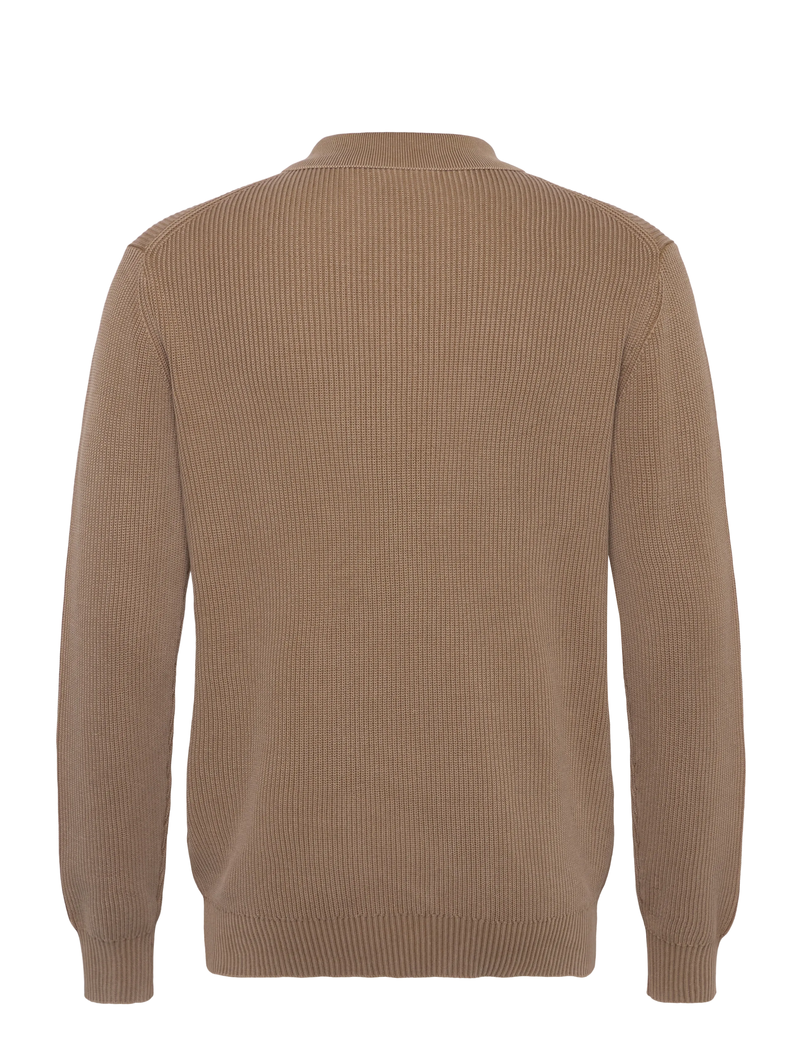 Mos Mosh Gallery - MMGRoyce Zip Polo Knit - geweven polo's met lange mouwen - ermine - 1