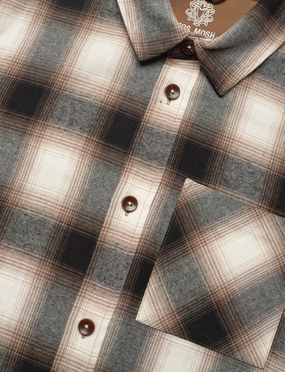 Mos Mosh Gallery - MMGDavid Hang Overshirt - flanell-hemden - aluminum - 3