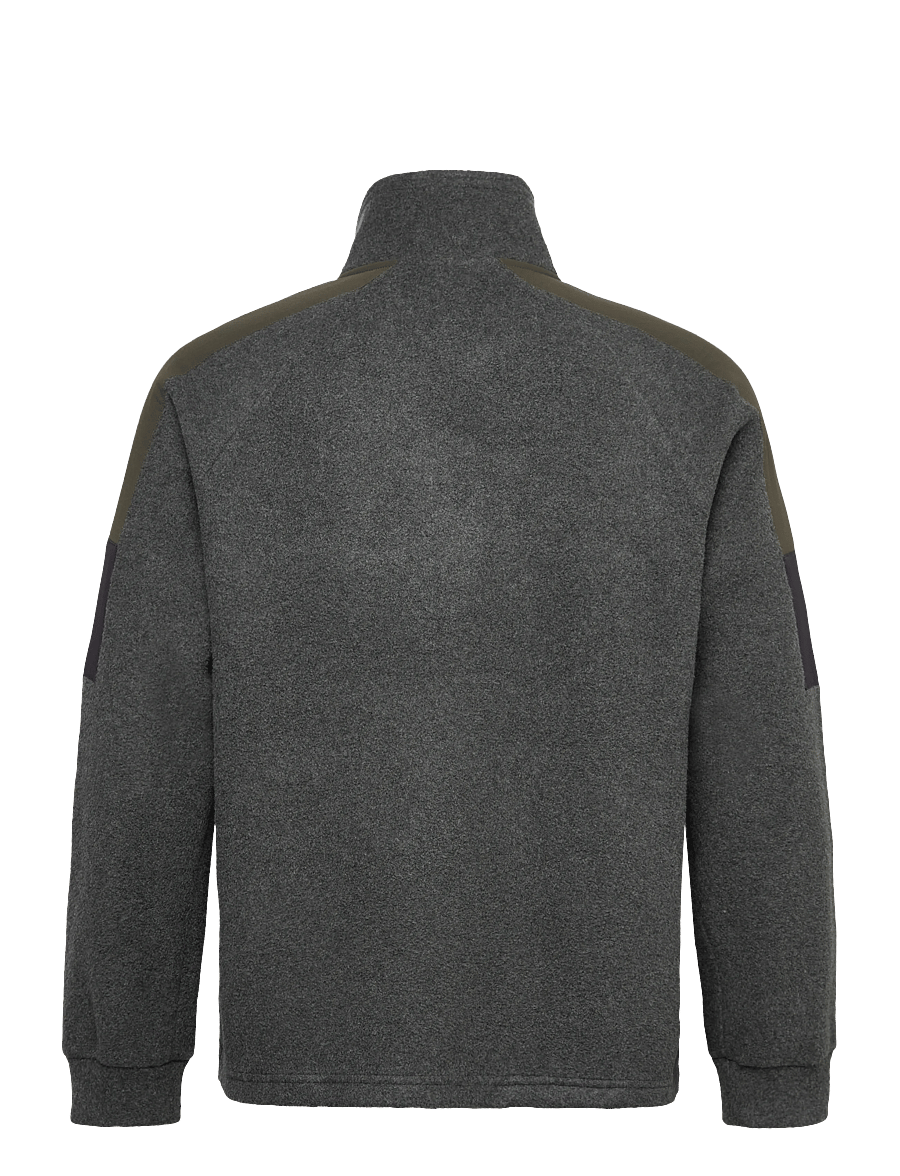 Mos Mosh Gallery - MMGChan Fleece Pullover - teddy sweaters - dark grey melange - 1