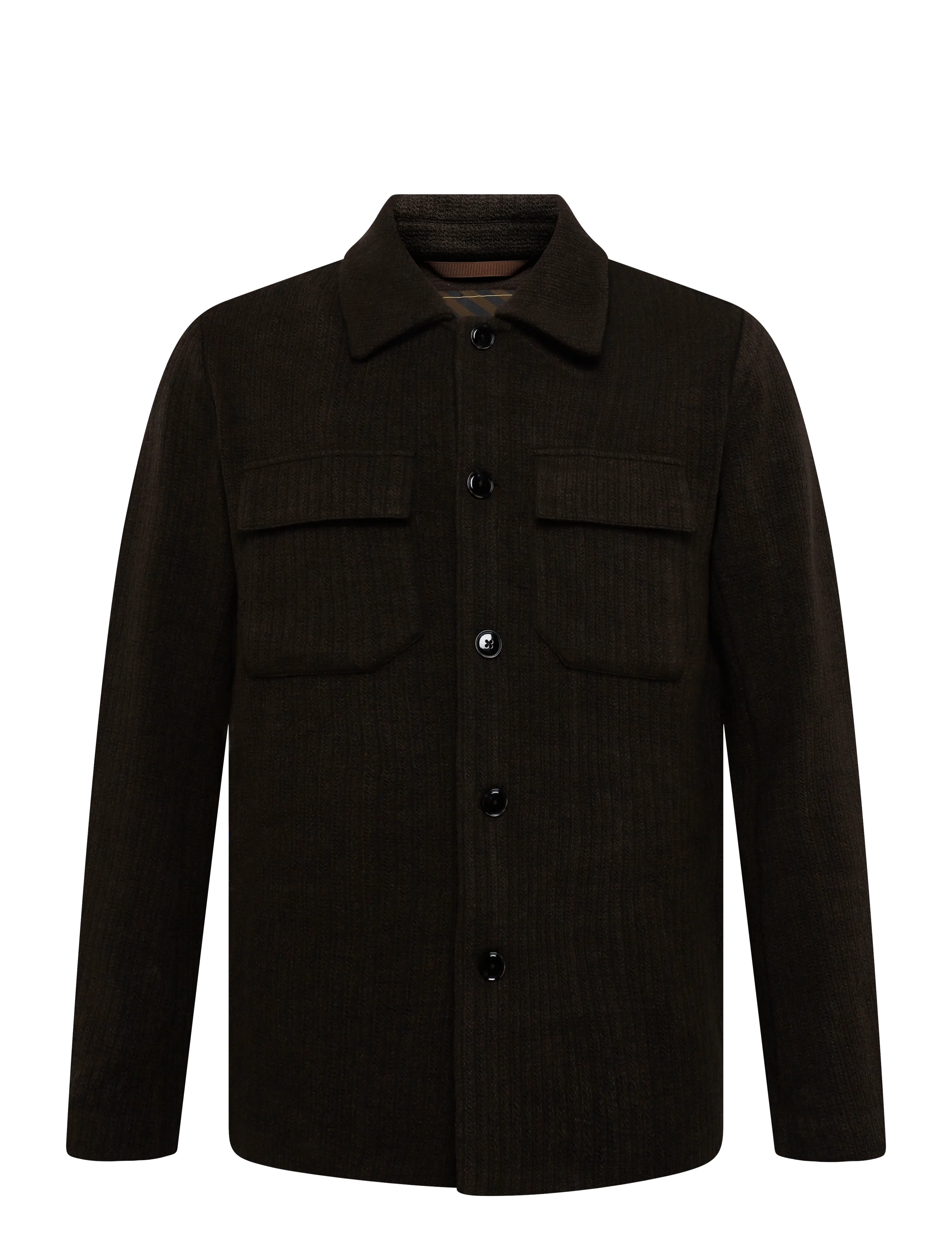 Mos Mosh Gallery MMGAustin Knit Overshirt - Overshirts - BLACK COFFEE / brown