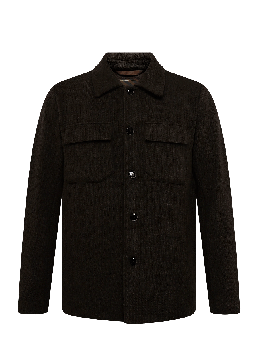 Mos Mosh Gallery - MMGAustin Knit Overshirt - shop by occasion - black coffee - 0