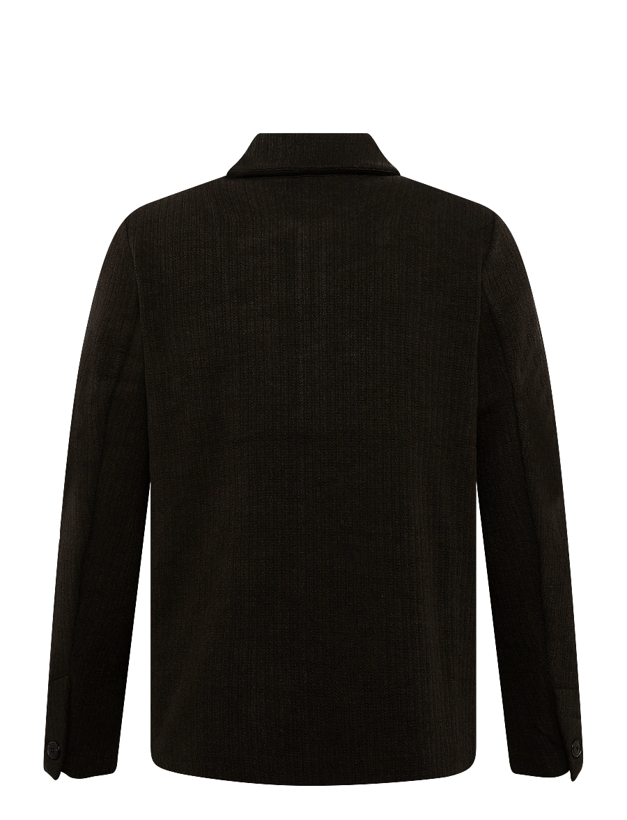 Mos Mosh Gallery - MMGAustin Knit Overshirt - shop by occasion - black coffee - 1
