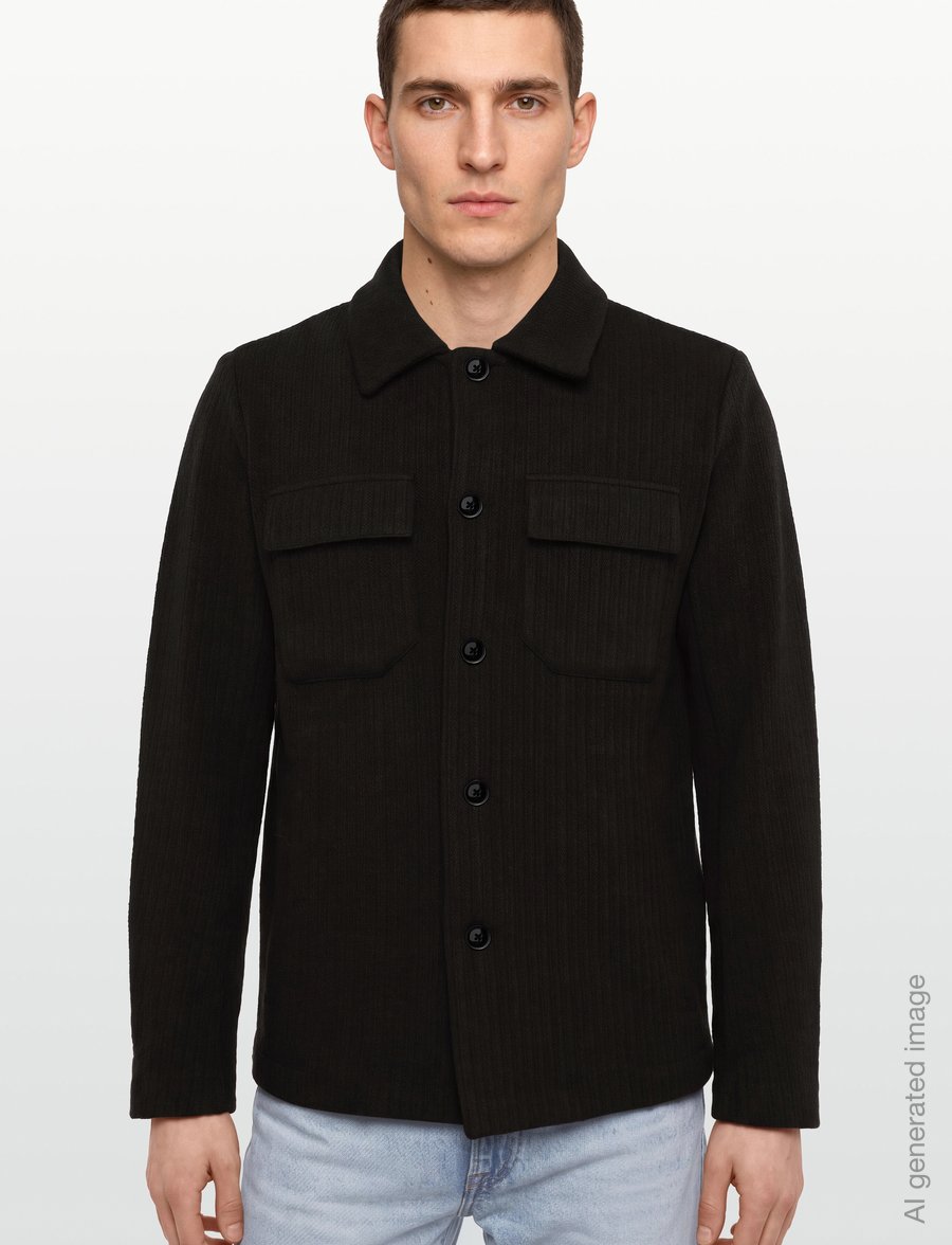 Mos Mosh Gallery - MMGAustin Knit Overshirt - Überhemden - black coffee - 3