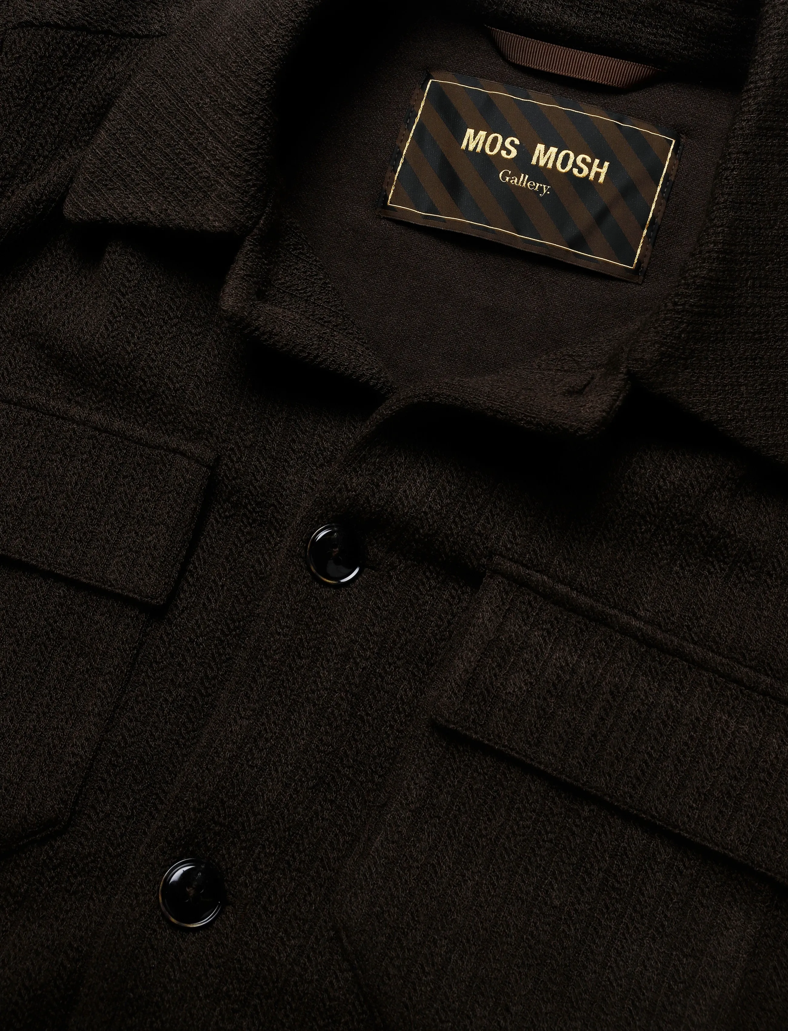 Mos Mosh Gallery - MMGAustin Knit Overshirt - shop by occasion - black coffee - 2