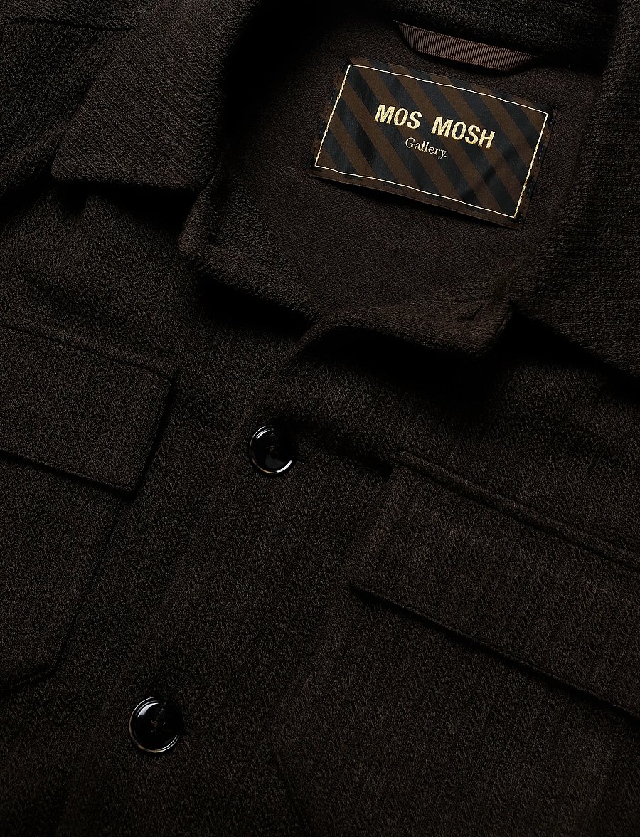 Mos Mosh Gallery - MMGAustin Knit Overshirt - shop by occasion - black coffee - 2