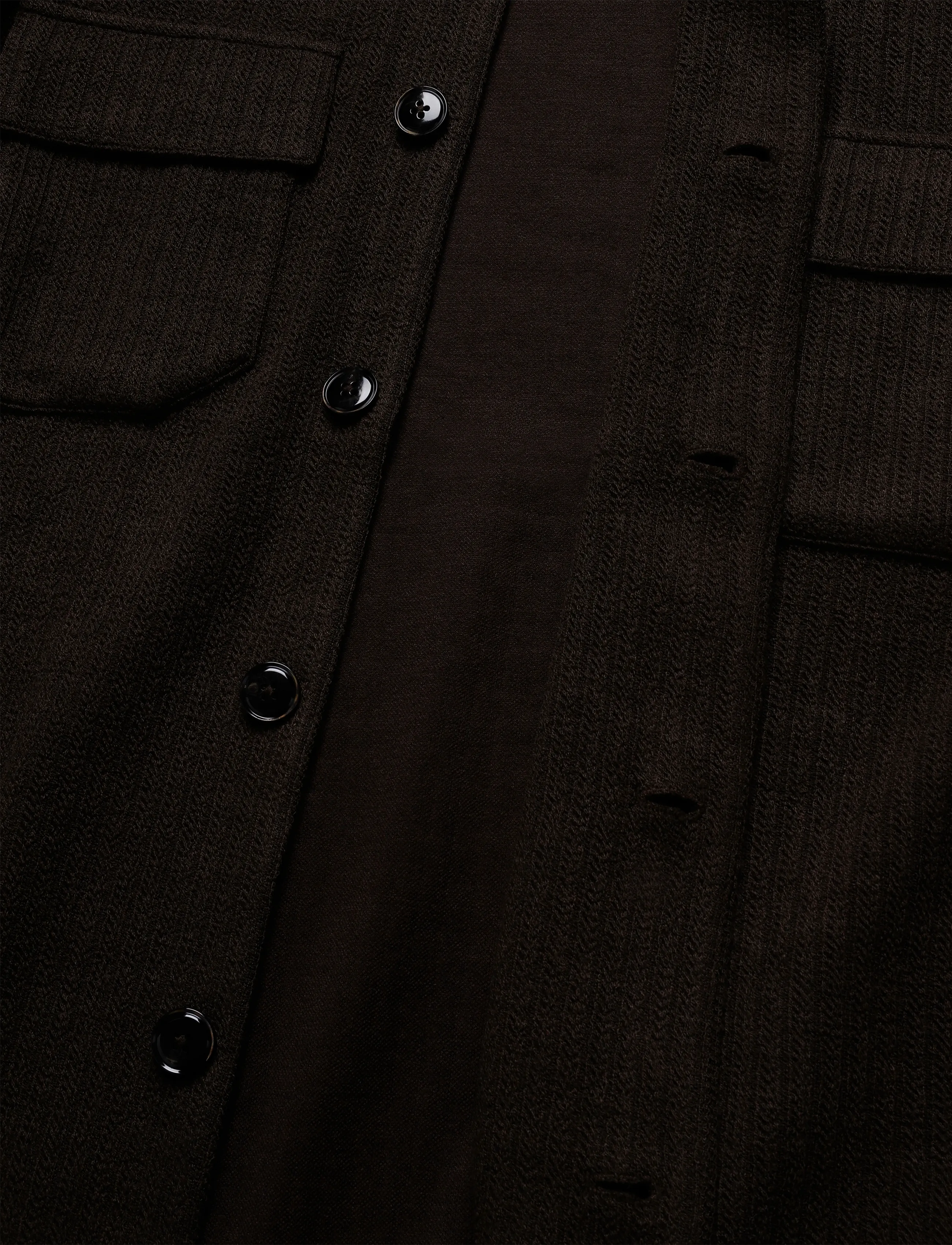 Mos Mosh Gallery - MMGAustin Knit Overshirt - shop by occasion - black coffee - 3