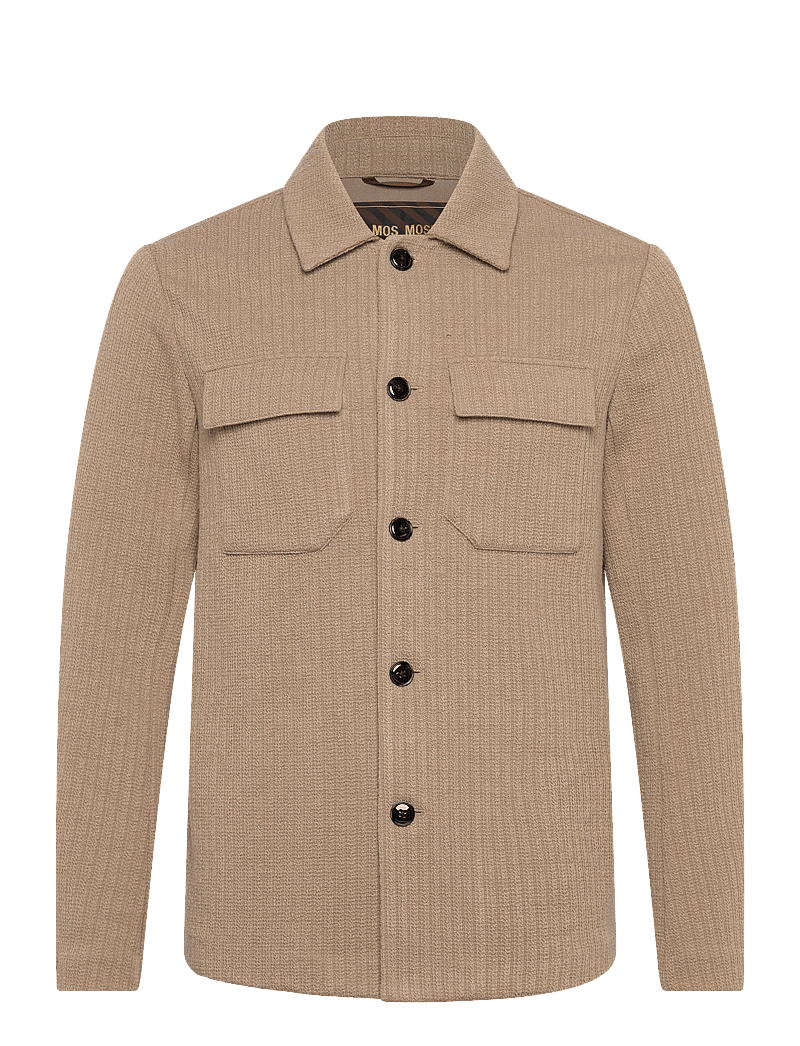 Mos Mosh Gallery - MMGAustin Knit Overshirt - nach anlass kaufen - dune - 0