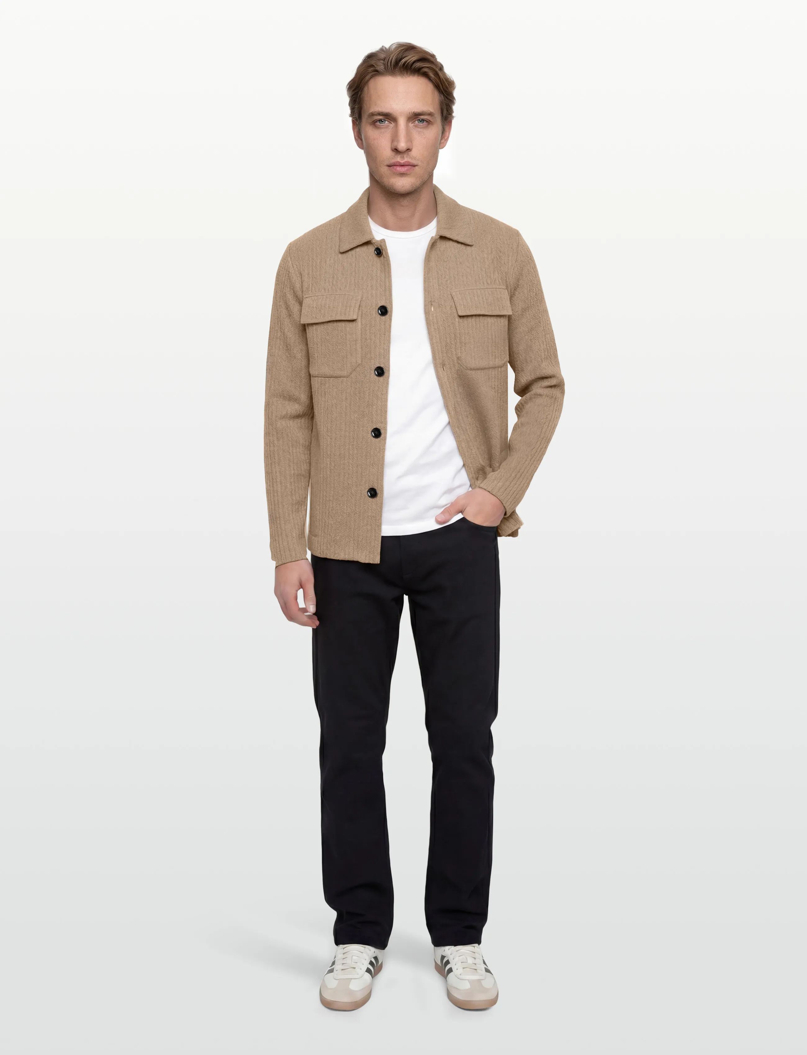 Mos Mosh Gallery MMGAustin Knit Overshirt - Kleidung - DUNE / beige
