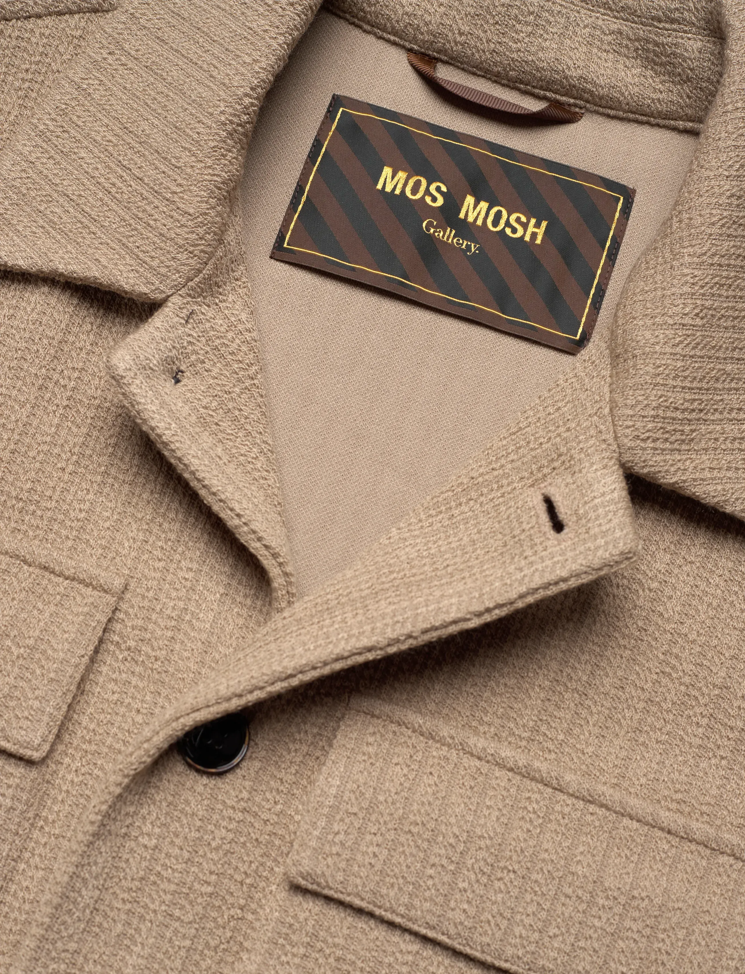 Mos Mosh Gallery - MMGAustin Knit Overshirt - prekės kiekvienai progai - dune - 5