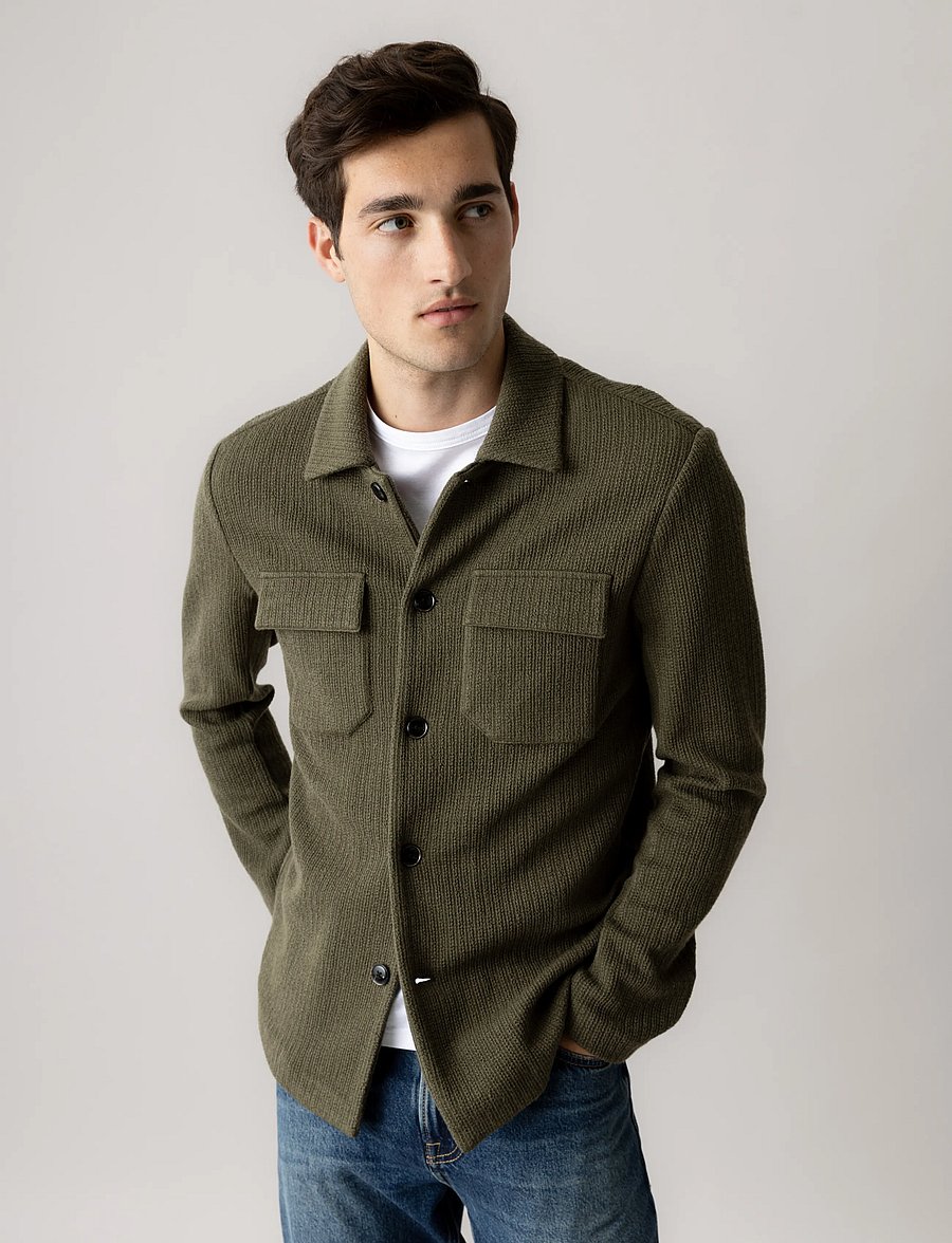 Mos Mosh Gallery - MMGAustin Knit Overshirt - shoppa efter tillfälle - grape leaf - 3