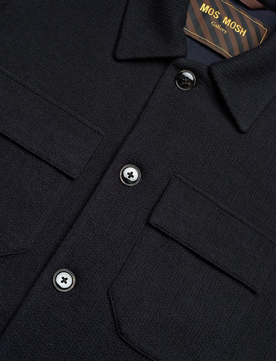 Mos Mosh Gallery - MMGAustin Knit Overshirt - osta olukorra järgi - navy - 3