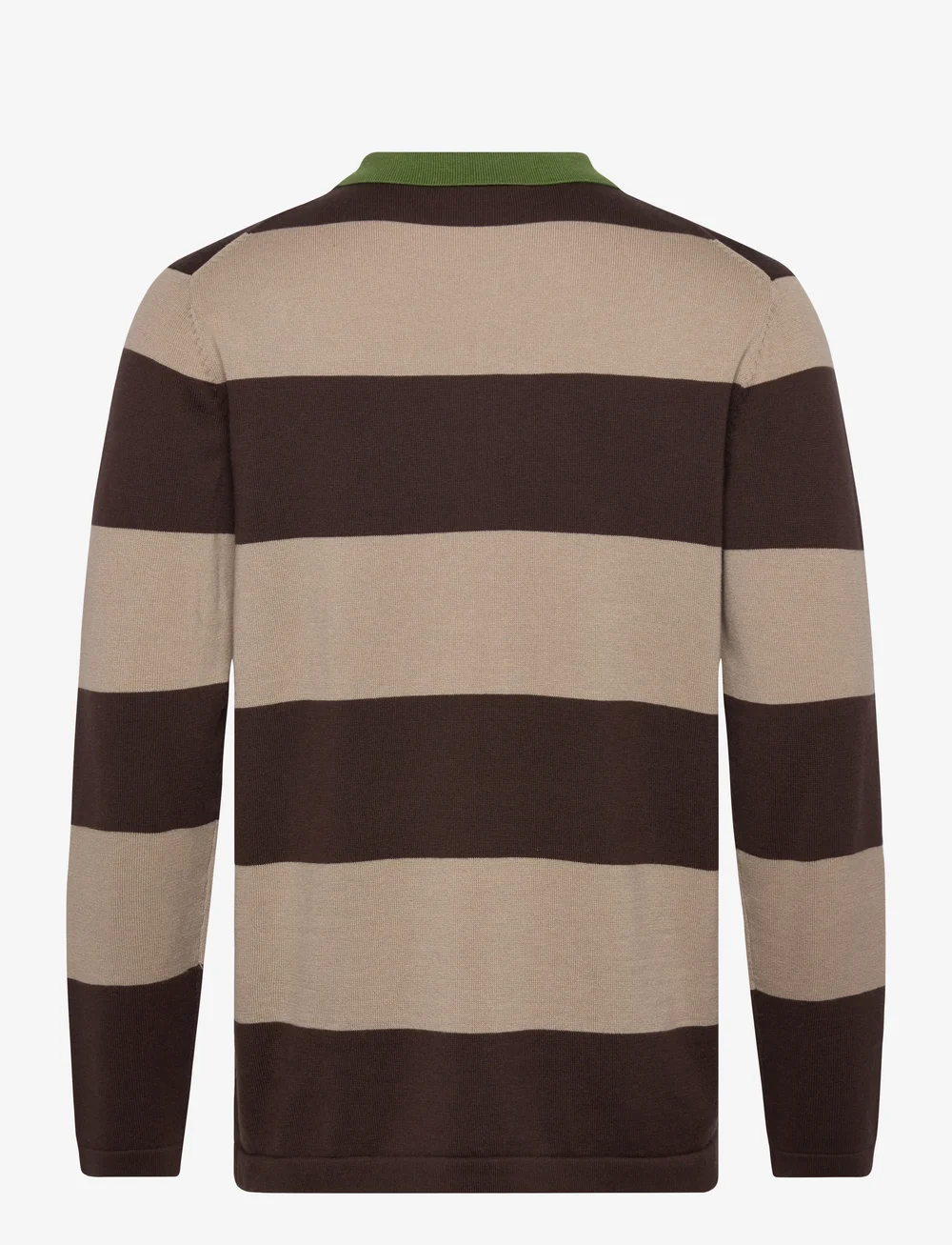 Mos Mosh Gallery - MMGRoyal Preppy LS Polo Knit - långärmade pikéer - chocolate brown - 1