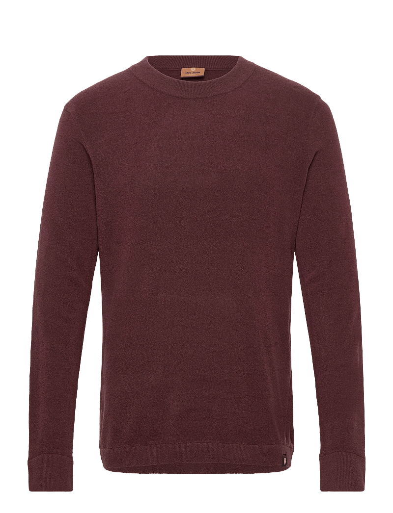 Mos Mosh Gallery - MMGKyle Bouclé Pullover - rund hals - bitter chocolate - 0