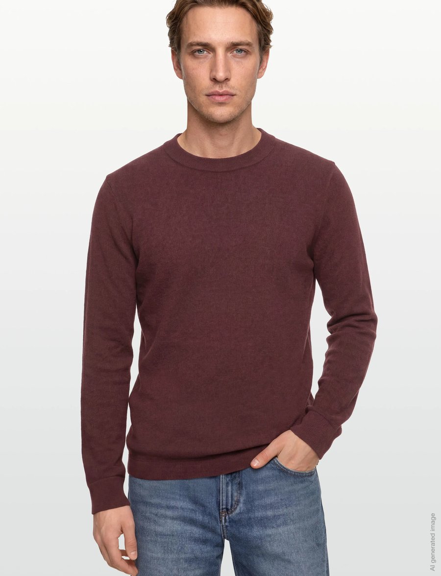 Mos Mosh Gallery - MMGKyle Bouclé Pullover - rund hals - bitter chocolate - 3