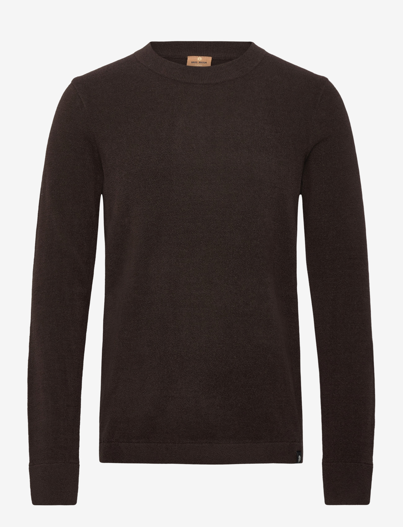 Mos Mosh Gallery - MMGKyle Bouclé Pullover - basic knitwear - chocolate brown - 0