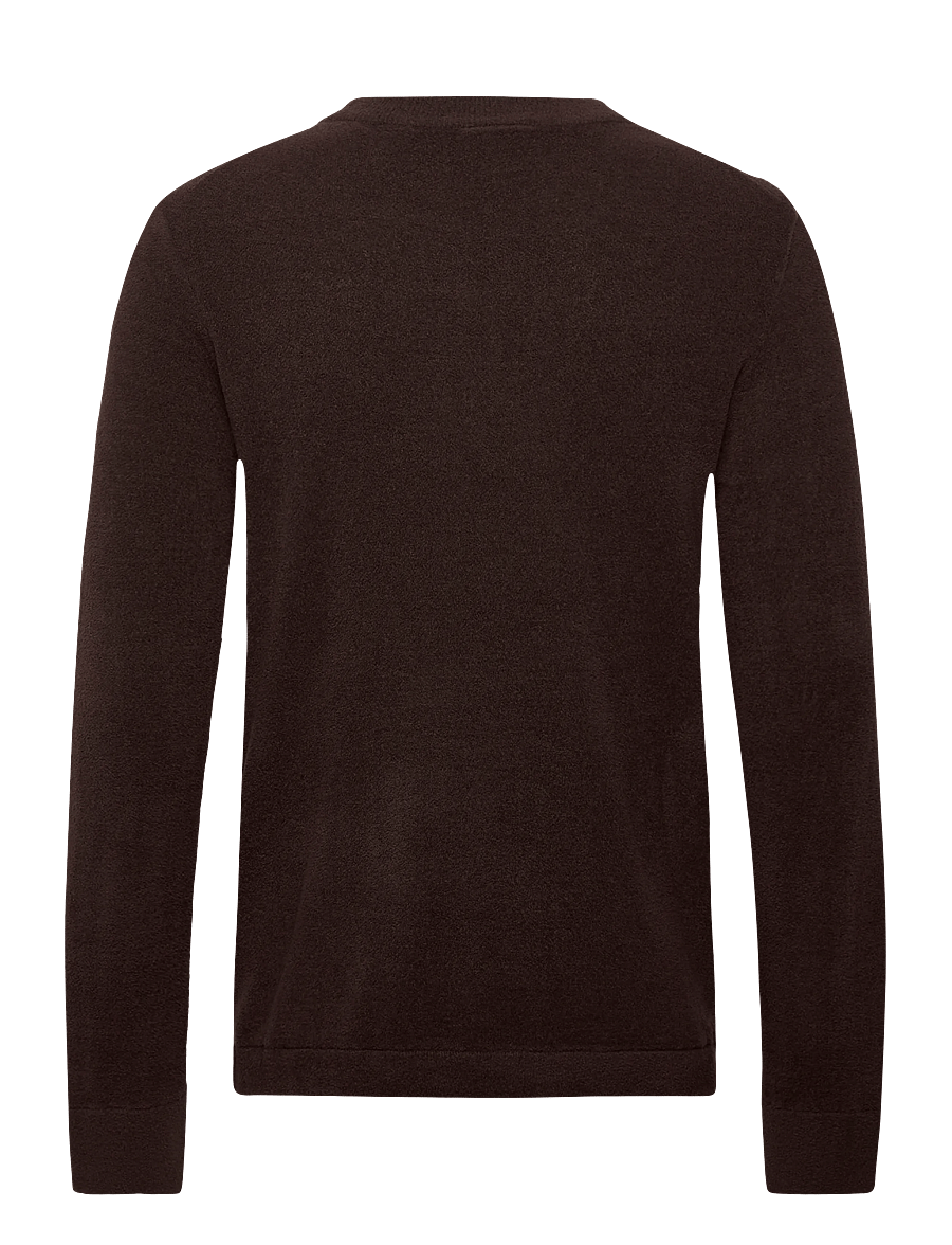 Mos Mosh Gallery - MMGKyle Bouclé Pullover - rund hals - chocolate brown - 1