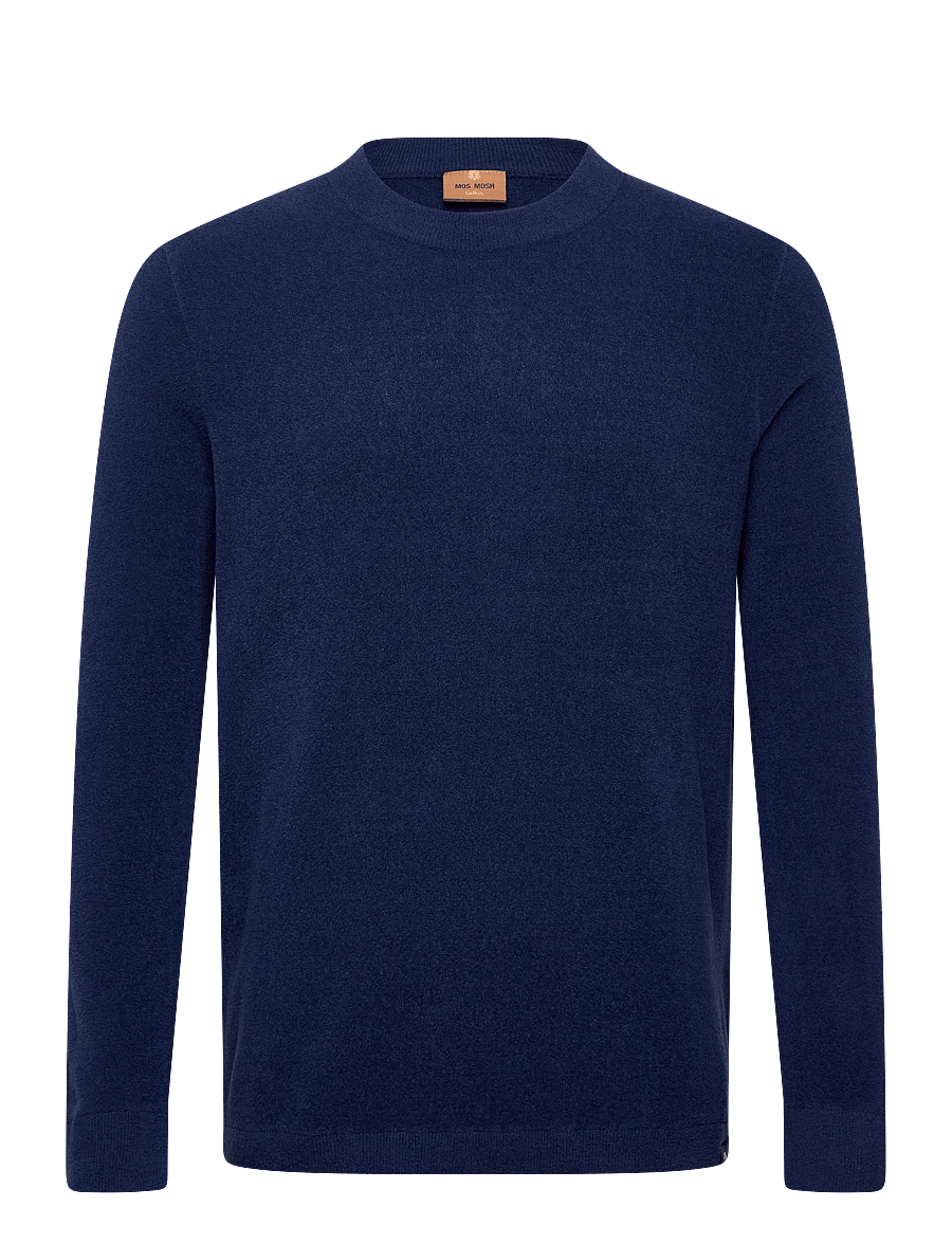 Mos Mosh Gallery - MMGKyle Bouclé Pullover - rundhals - sodalite blue - 0