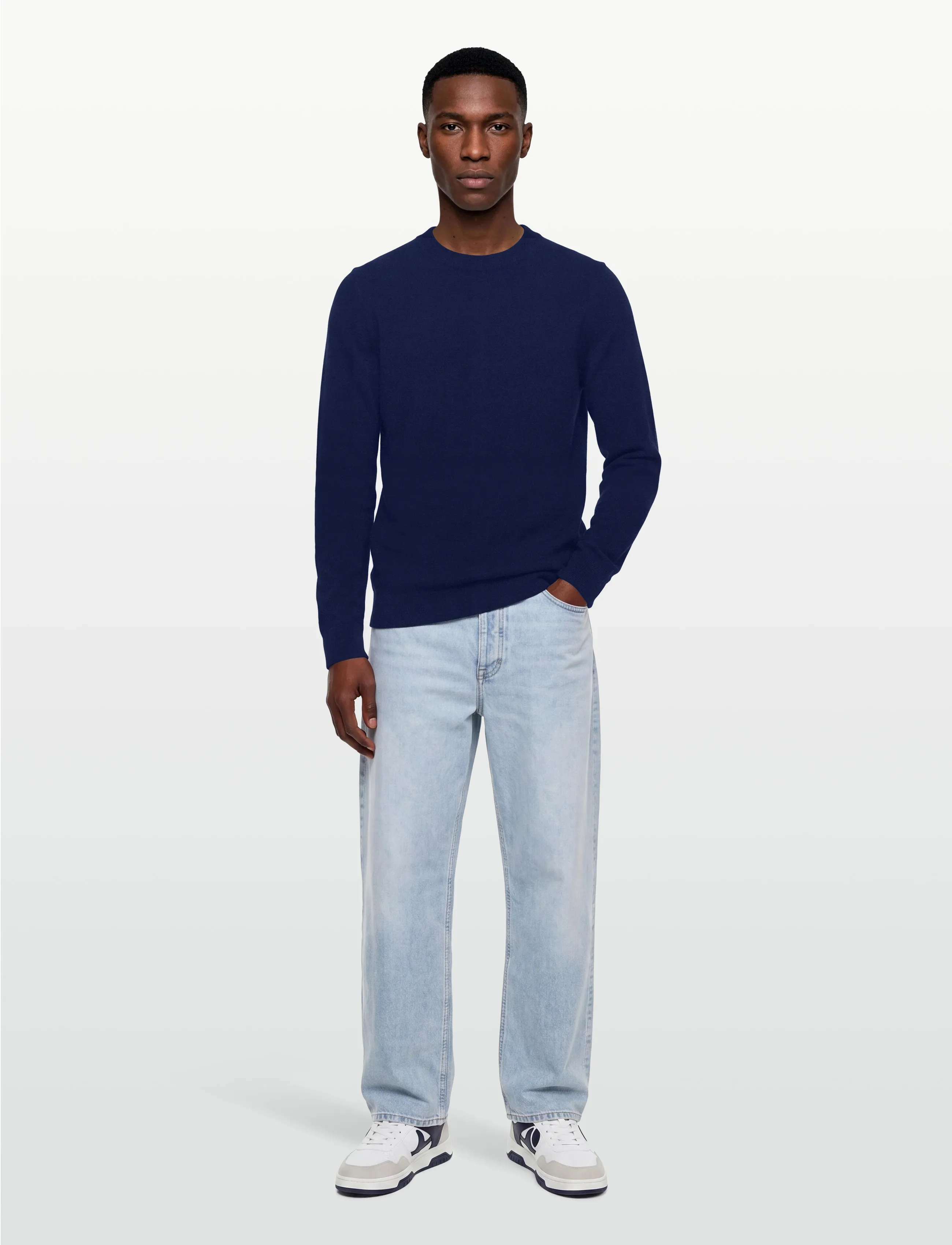 Mos Mosh Gallery - MMGKyle Bouclé Pullover - rund hals - sodalite blue - 0