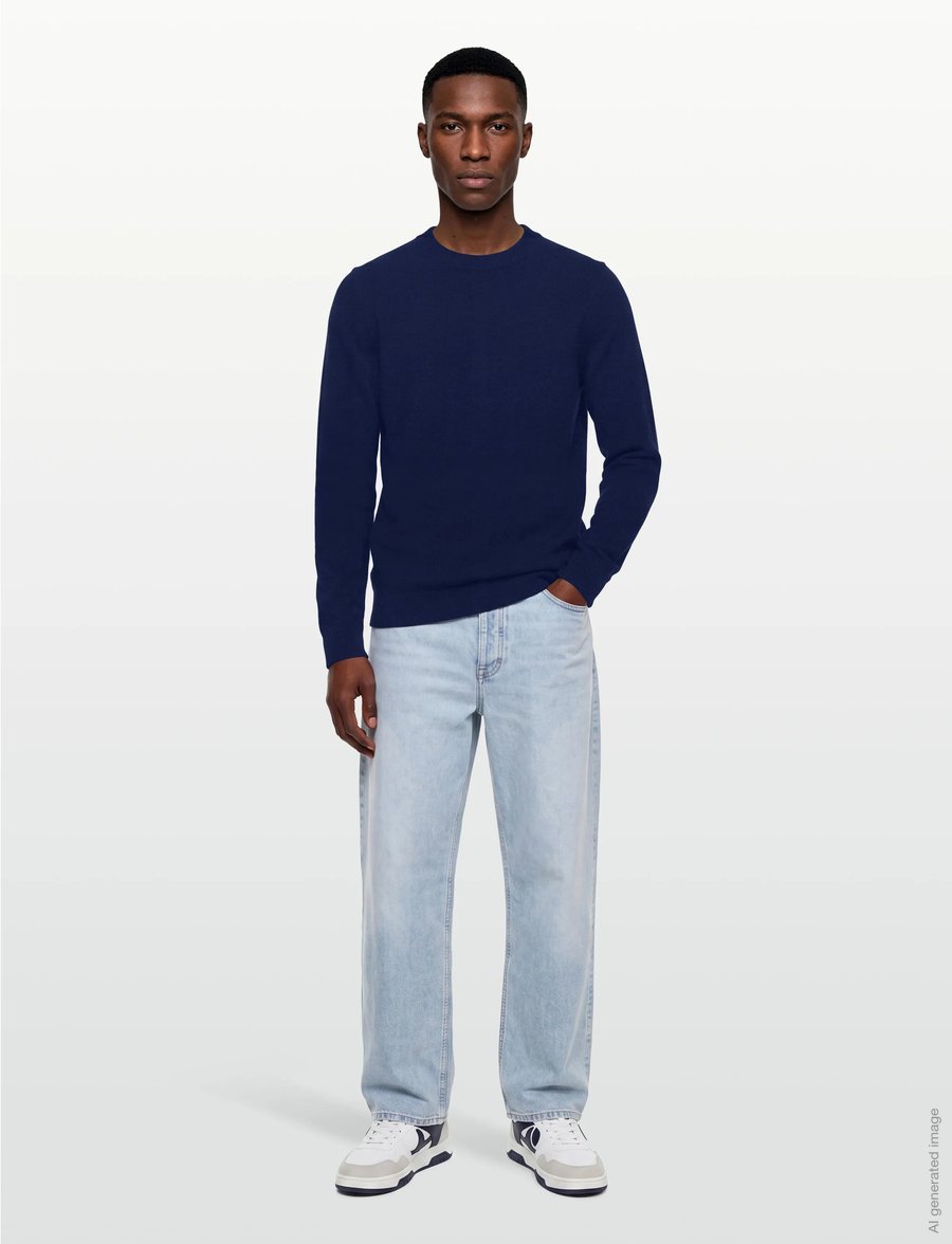 Mos Mosh Gallery - MMGKyle Bouclé Pullover - rund hals - sodalite blue - 0