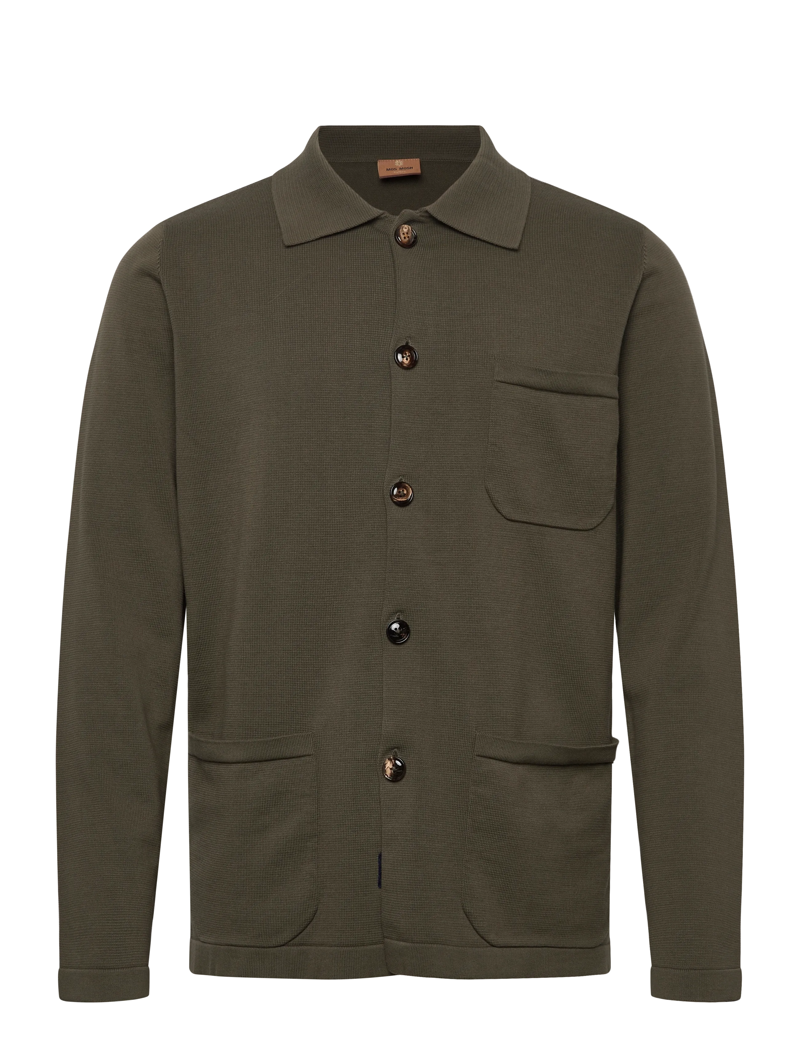 Mos Mosh Gallery MMGConway Knit Jacket - Overtøj - GRAPE LEAF / khaki/green